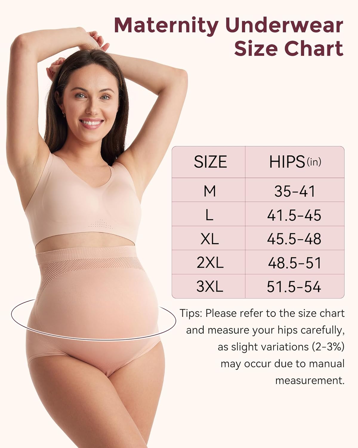Momcozy Women's Maternity High Waist Underwear Pregnancy Soft Seamless Maternity Underwear Over Bump - Image 4