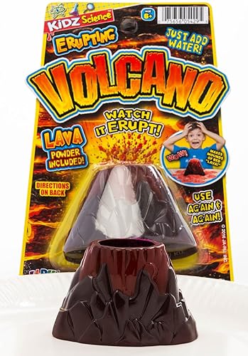 Miniatura 6 de 2CHILL Kidz Science Erupting Volcano Toy (12 juguetes de volcán). Kits de ciencia, experimento de laboratorio, aprendizaje preescolar como juguete