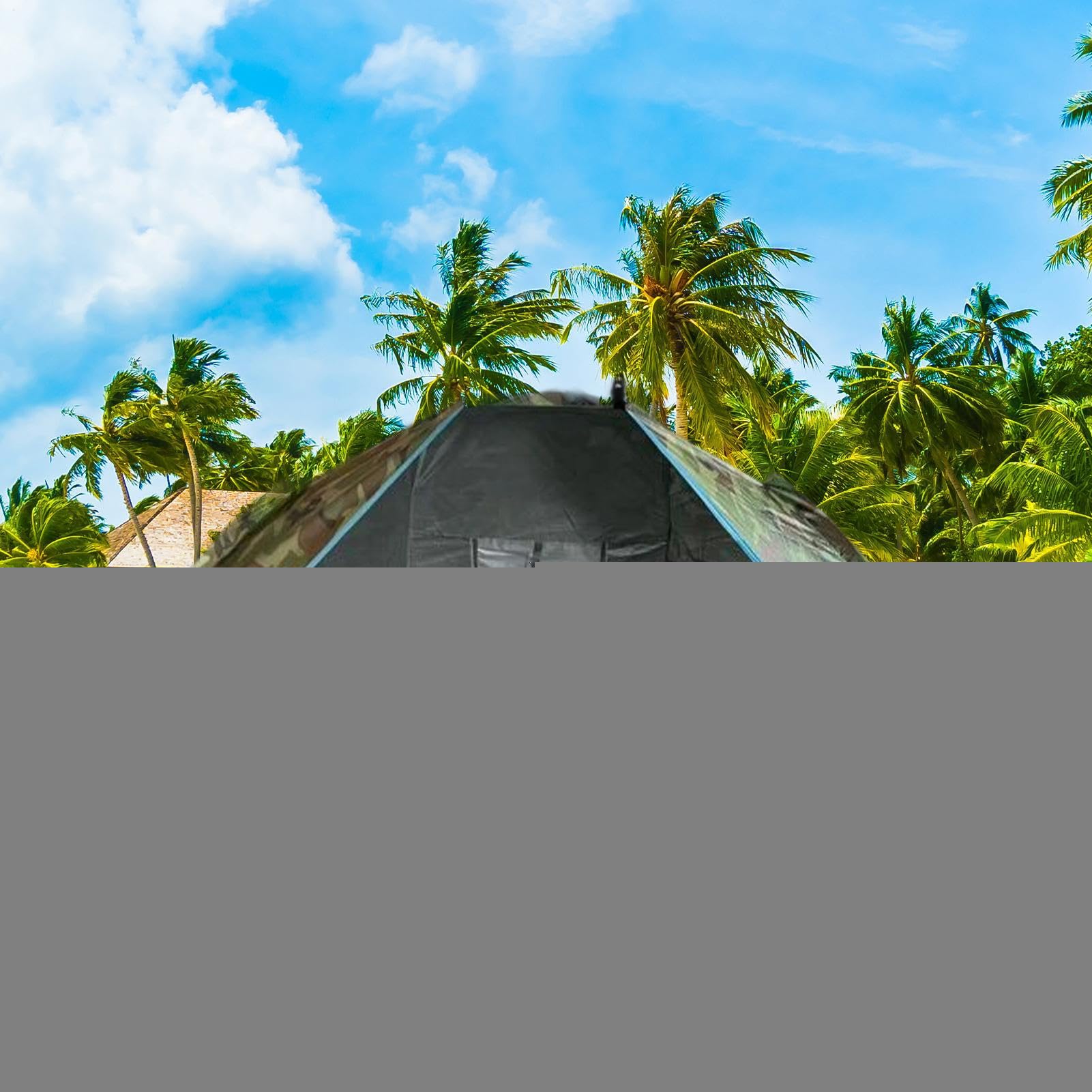Pare-soleil de plage imperméable - Auvent de protection solaire avec clous - 220 x 120 x 120 cm - Abri de pêche pour voyage, sable, jardin, randonnée, pique-nique, lac, festival, arrière-cour