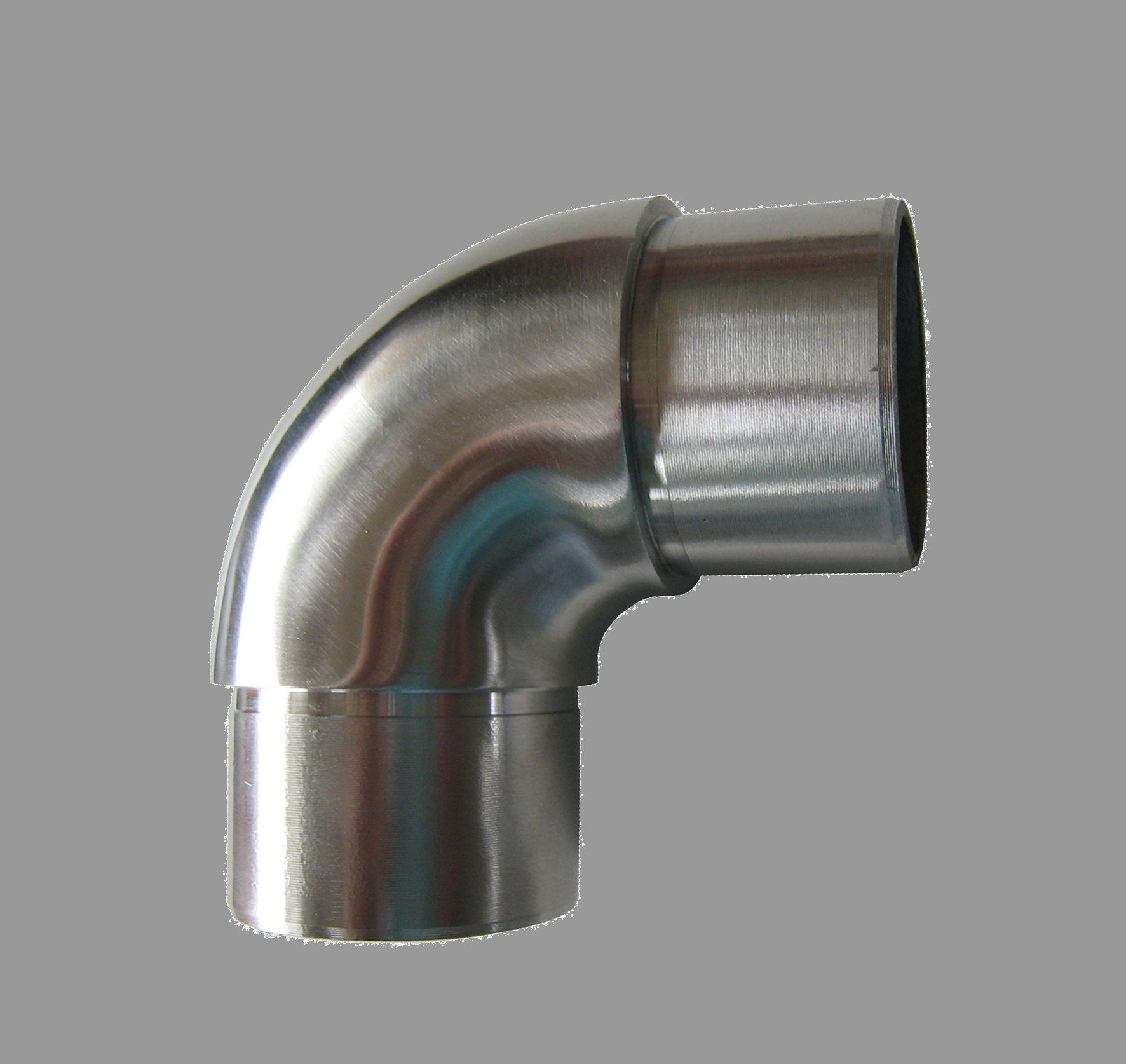 Rohrbogen 90° Rund – Für Rohr 42,4 X 2,0 Mm, Aus V2A Edelstahl, Silber