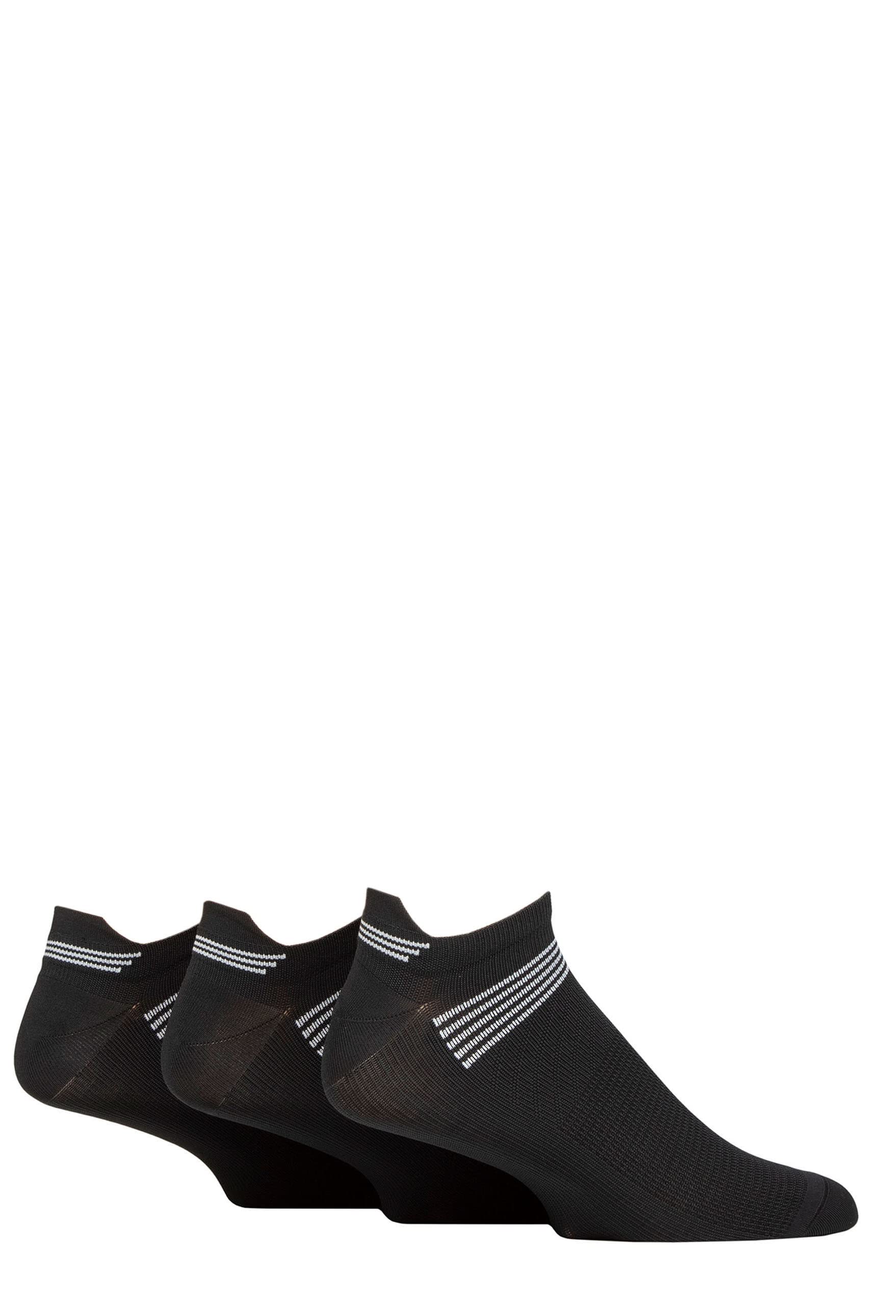 Glenmuir Mens Technical Compression Sports Socks Pack of 3 Black 7-11