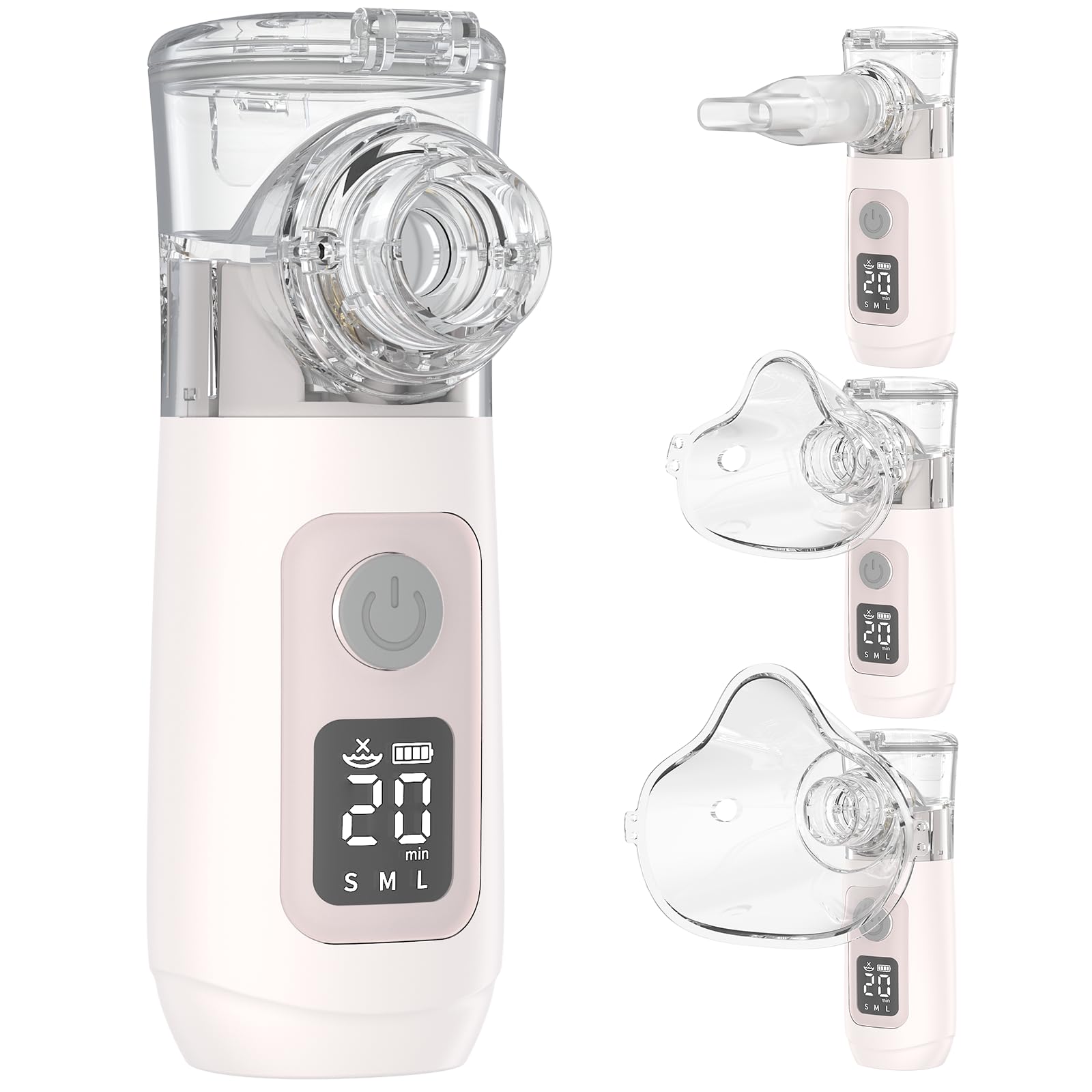 Nebulizer (Direct Patient Interface), Portable Nebulizer Machine with Tube, Mouthpiece and Accessories - Rechargeable Nebulizer for Travel and Home Use, Take-Along Nebulizer for Kids -04