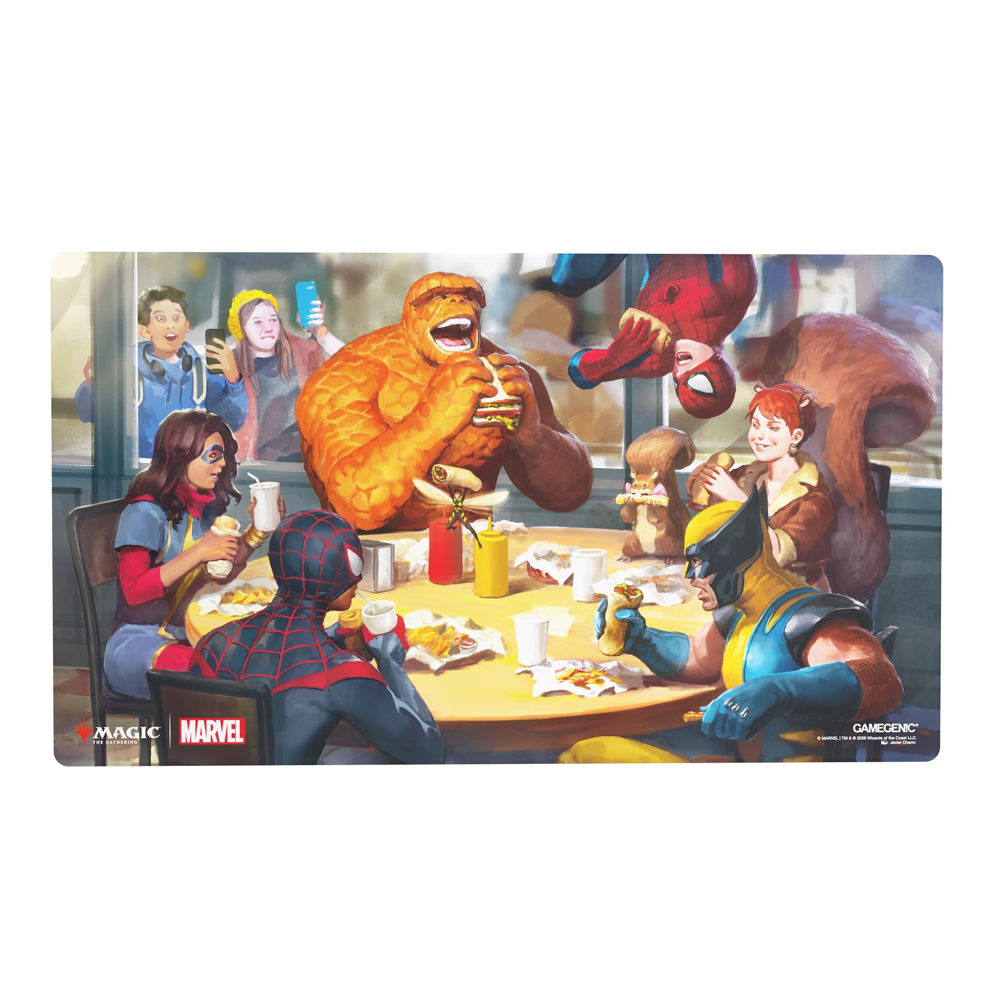 Gamegenic | Magic: The Gathering | Marvel Super Heroes Prime Playmat - Heroic Feast | Trading Card Game Accessory | Ages 13+