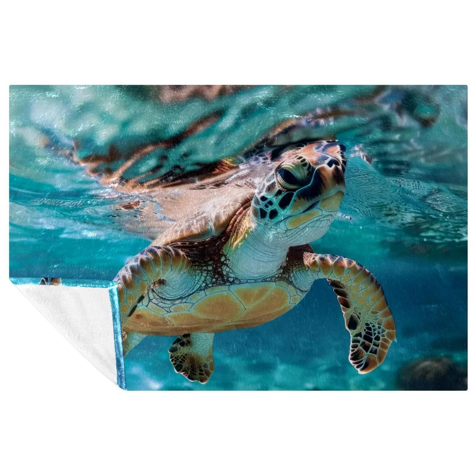 Couverture tortue chaude contre le froid pour des nuits douces