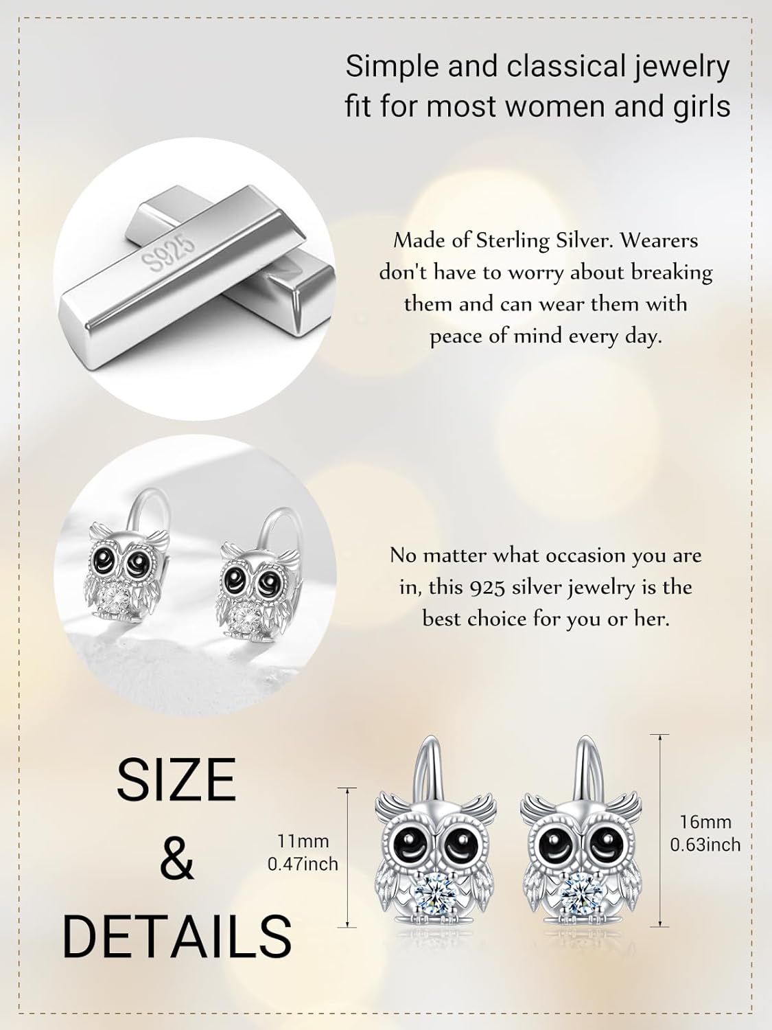 Animal Leverback Hoop Earrings 925 Sterling Silver Axolotl/Cat/Snake/Elephant/Fox Huggie Earrings Hypoallergenic Cute Animal Jewelry Gifts for Women Wife Daughter