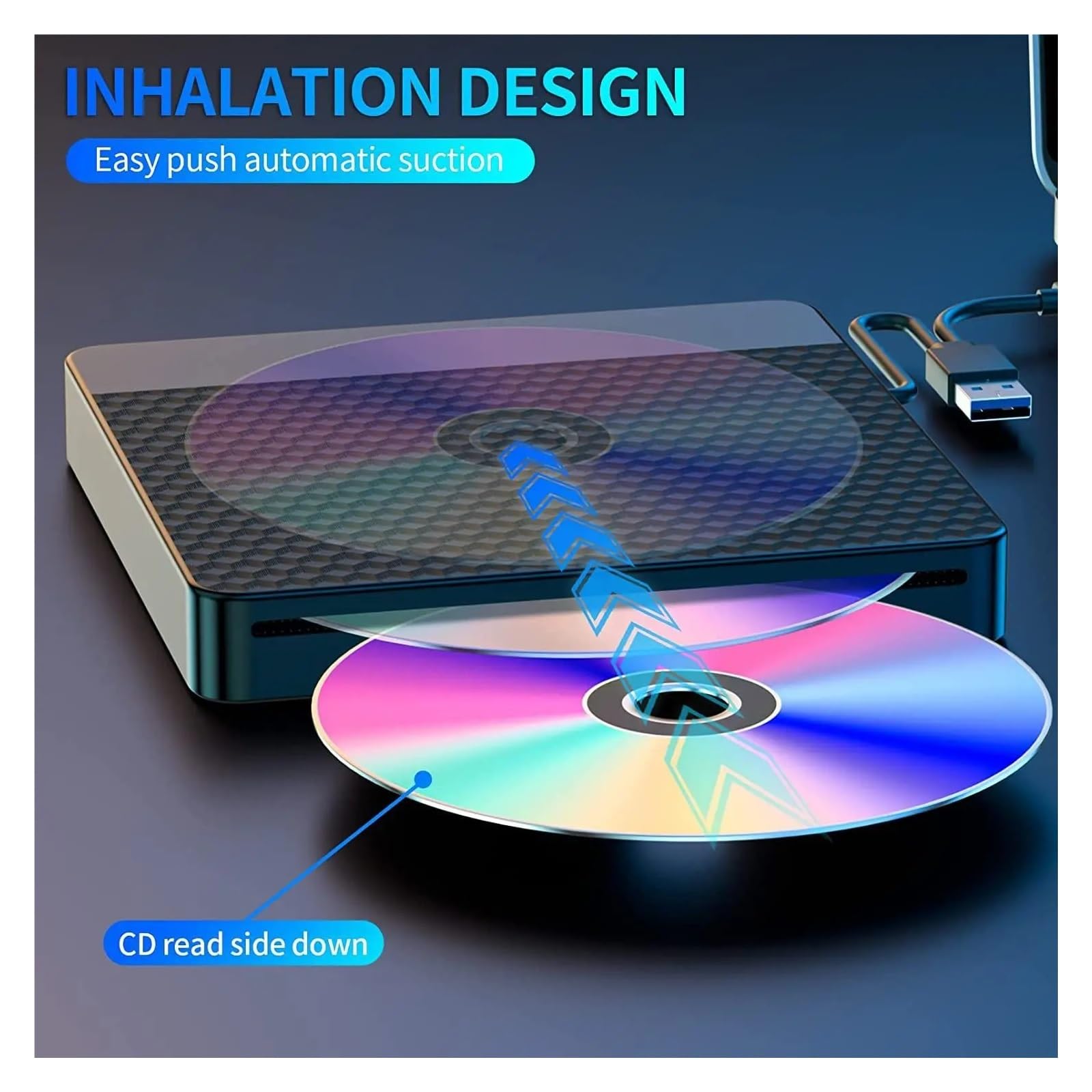 2 In1 USB3.0 TypeC Zewnętrzne DVD RW Nagrywarka CD Napęd Palnika Czytnik Odtwarzacz Napędy Optyczne Do Laptopa PC Nagrywarka DVD DVD Kompaktowy łatwy W UżYciu