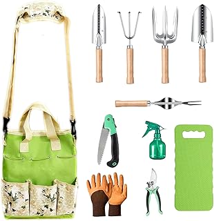 Top 10 best Gardening Tool Sets to buy 10 Stainless Garden Tool Set with Wooden Handle
