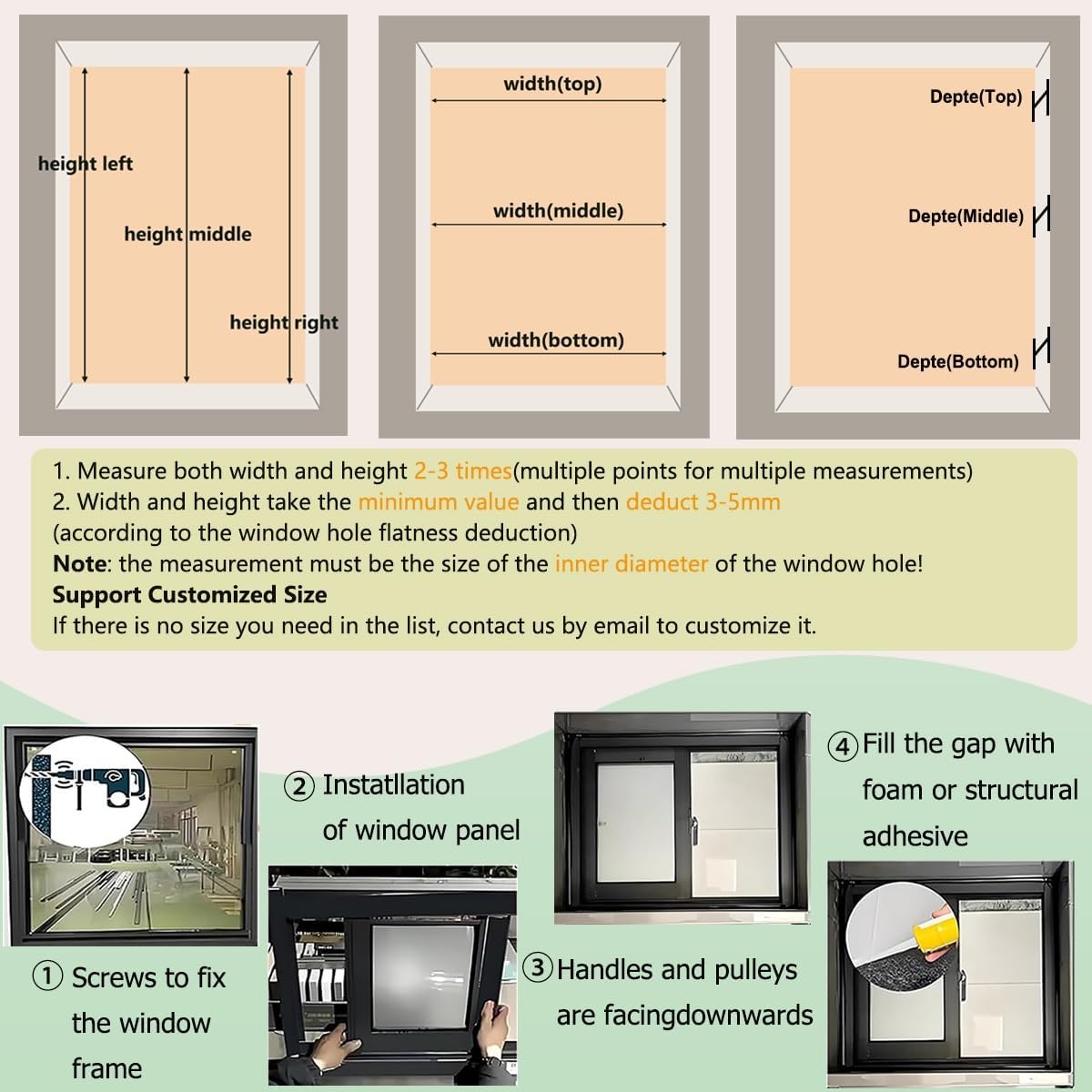 Aluminum Household Windows with Screen Basement Replacement Windows 15" 18" 26" 32" 36" 40" Horizontal Sliding Window Shed Window with Tempered Glass for Bathrooms Garage(White,WxH: 20x24in)