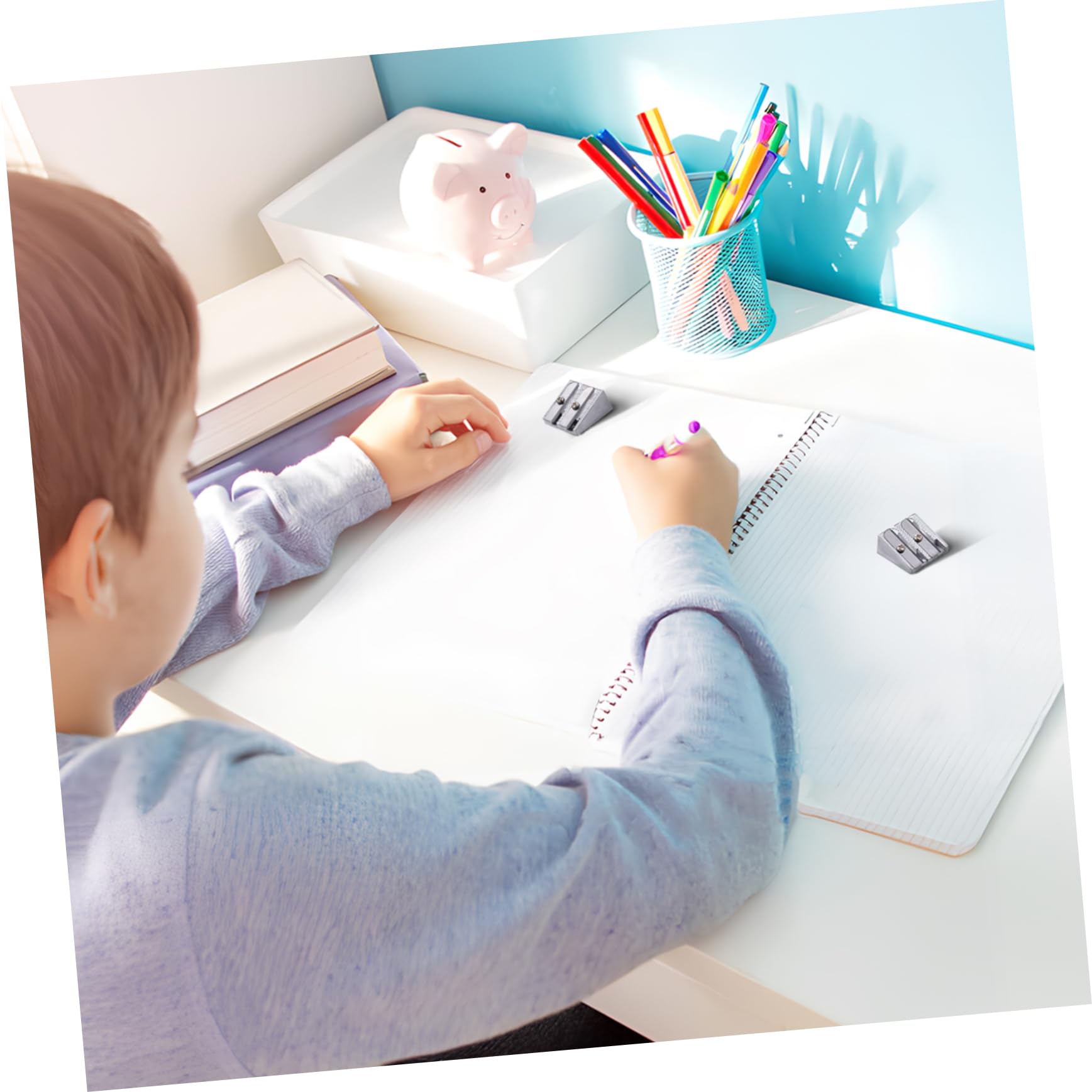 VILLCASE 80pezzi Temperamatite Due Per e Scuola Design e Affilatura Accessorio Per Cancelleria