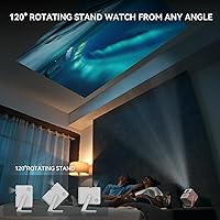 Vista 6 de [Android TV/Voice Control] Wanbo T2 Ultra ASA 3.0 Smart Projector with WiFi and Bluetooth, Native 1080P FHD, 500 ANSI, 10W Bi-Channel DSP Stereo