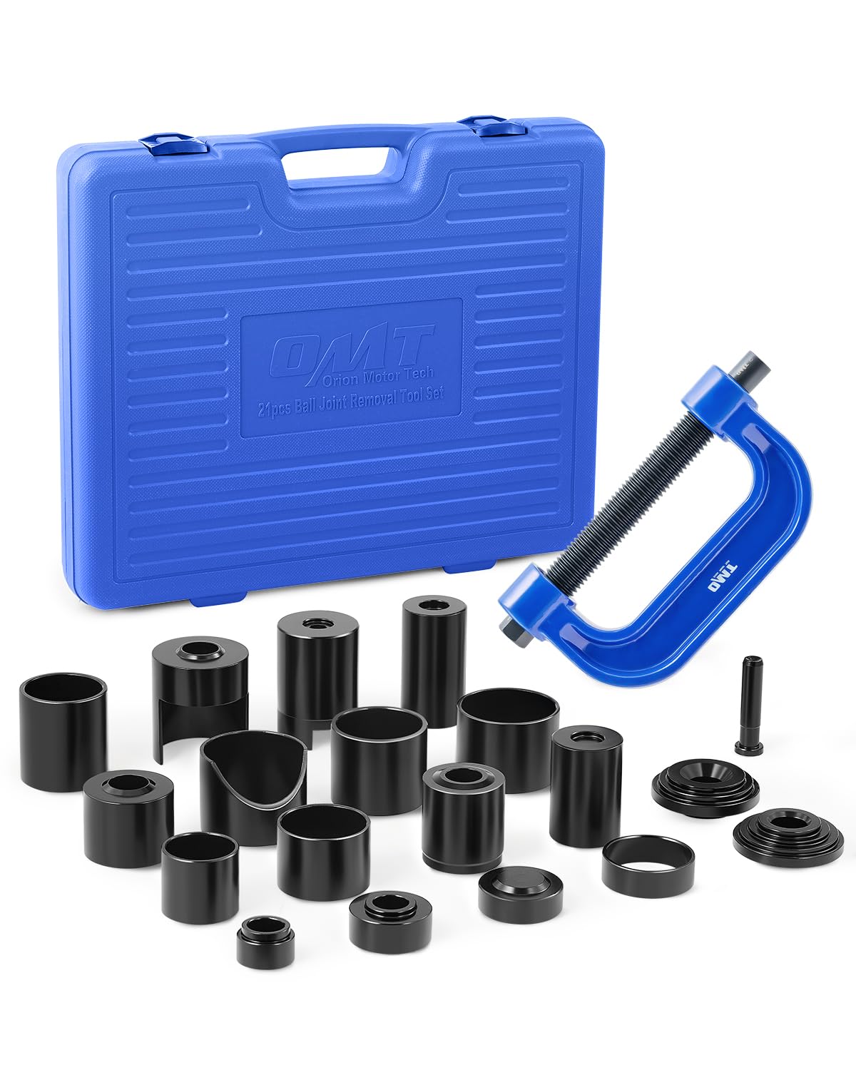 Orion Motor Tech 21 Piezas Master Ball Joint Press | Herramienta de Extracción de Rótula Superior e Inferior | Juego de Herramientas Mecánicas Automotrices