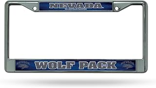 Rico Industries NCAA Unisex-Adult Standard Chrome License Plate Frame