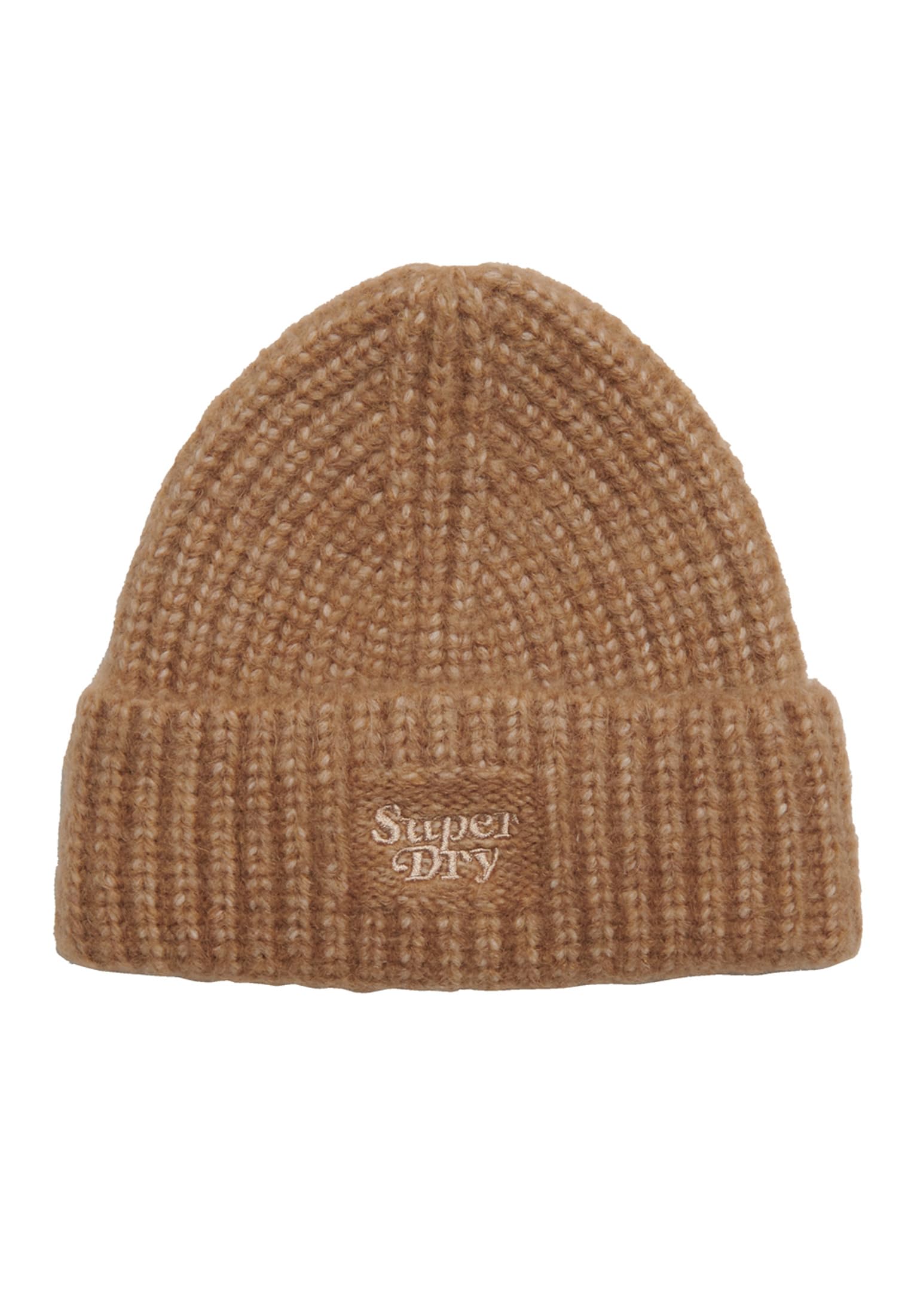 Superdry Women's Marron Ribbed Knit Hat