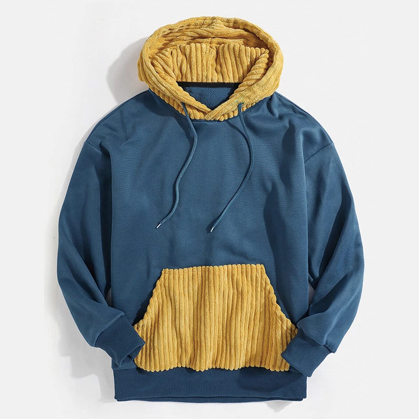 Genérico Sudaderas con Capucha para Hombre Sudadera con Capucha para Hombre Bloque De Color Informal Suéteres, Chalecos Y Sudaderas Sudadera De Polar Cremallera Unisex Paquete Múltiple