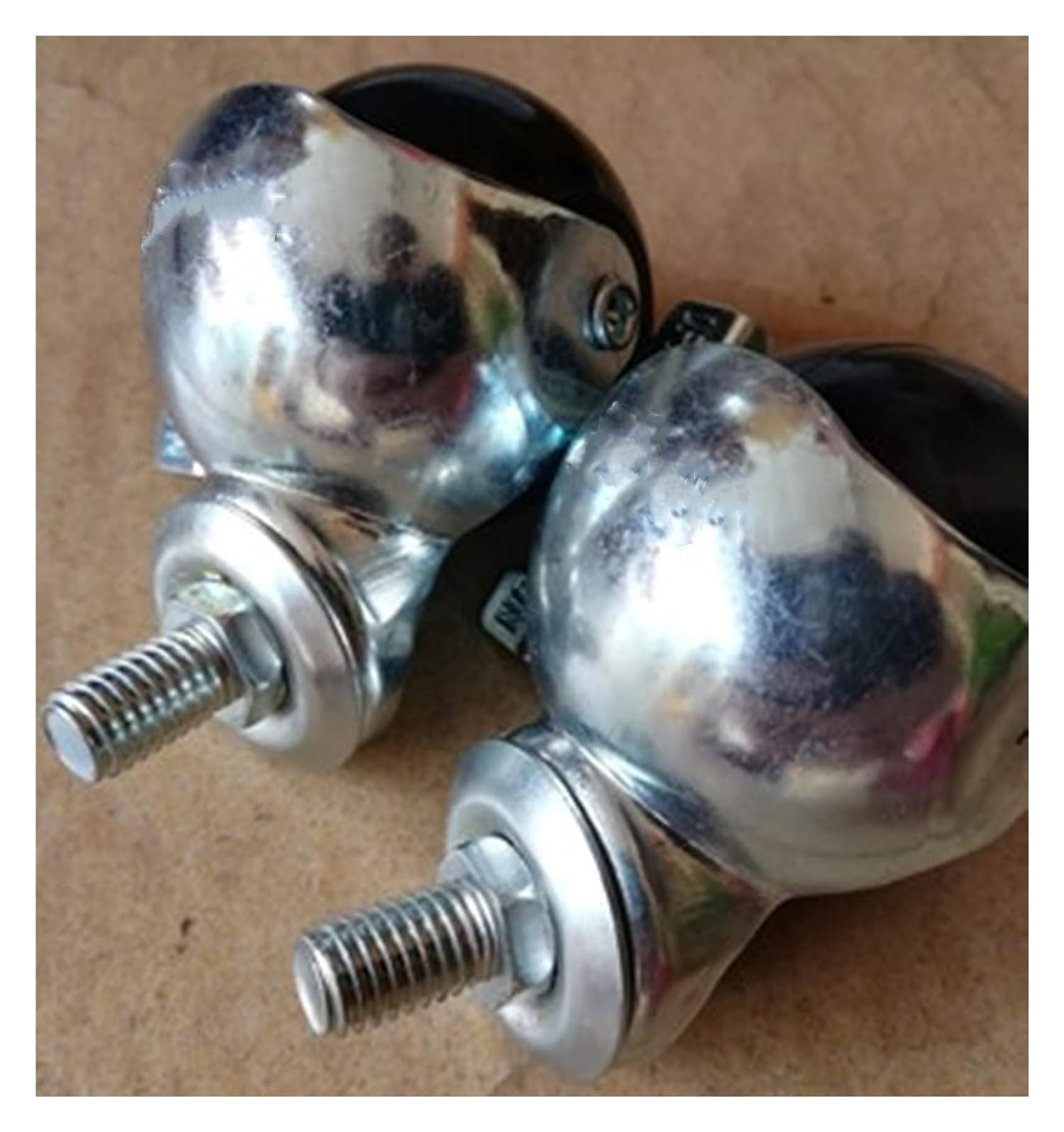Lenkrollen, 2 Zoll 50 mm Möbellenkrollen mit Kugel, Lenkrollen aus Nylon, Kugelrollen