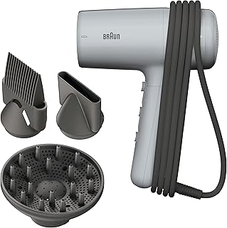Braun Hair Dryer HD2.35 - Lightweight Hair Dryer with Diffuser, Straightening Comb…
