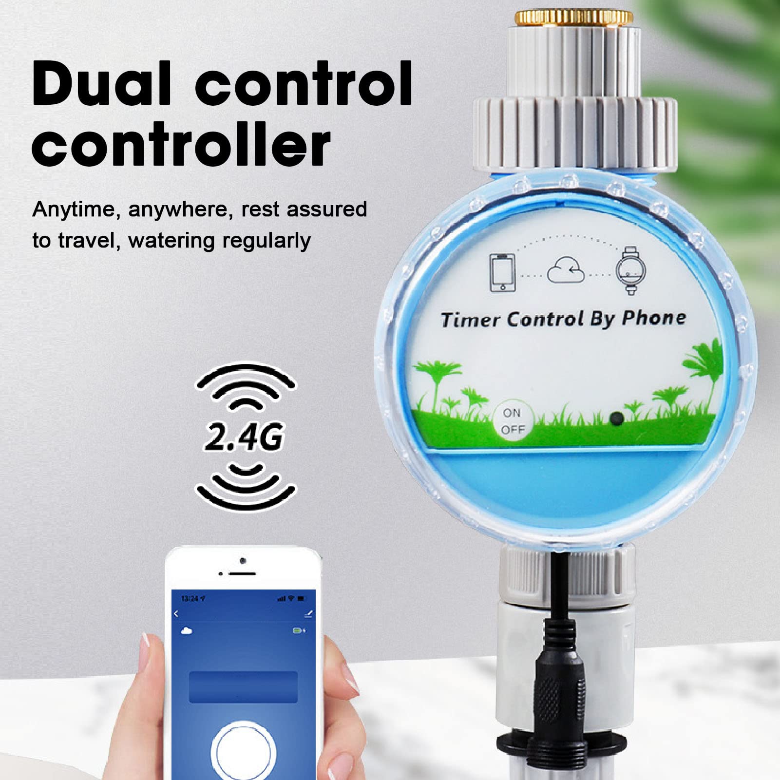 Controllo Timer Irrigatore WiFi IP68 Timer Irrigazione Giardino per Garden Farm