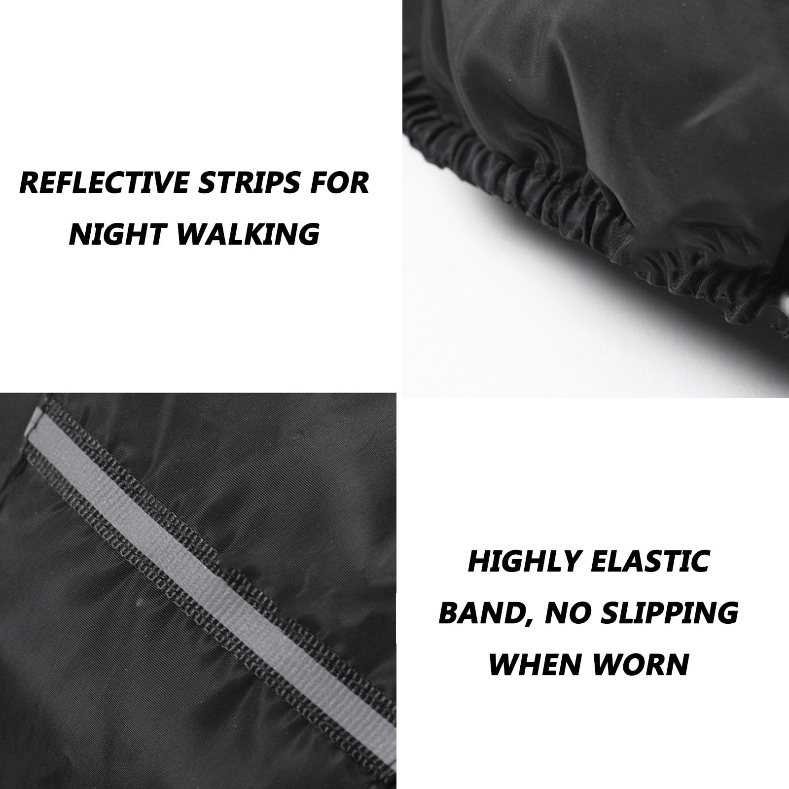 Ginocchiere per moto, Cinghie adesive Strisce riflettenti Ginocchiera leggera Supporto for ginocchio da neve