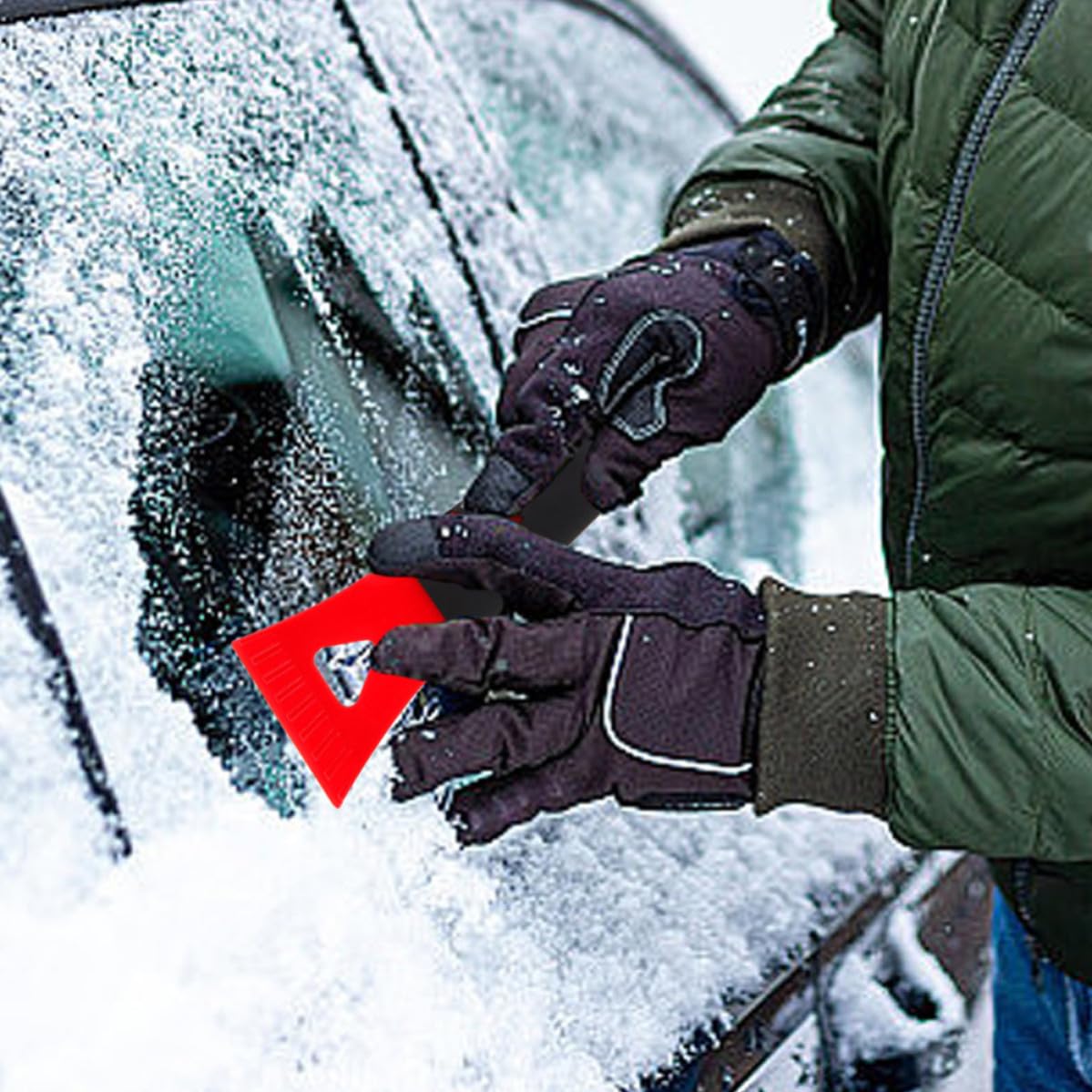 DOITOOL 30 Pièces Grattoir à Glace Portable en PP et PVC pour Pare-Brise de Voiture, Outil Fiable pour Déneigement et Dégivrage, Accessoire Auto Pratique pour Usage Toutes Saisons