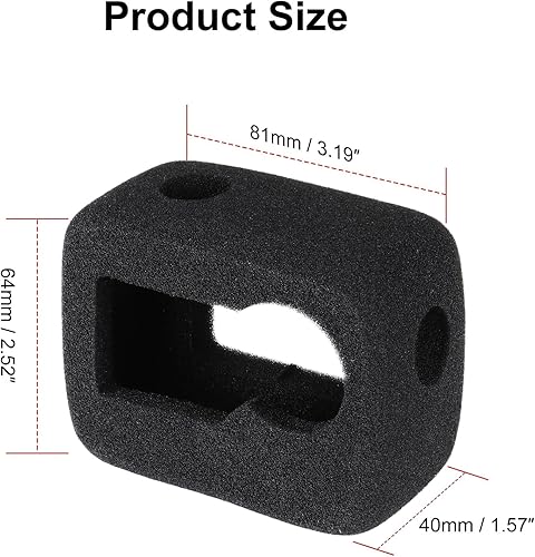 Miniatura 2 de HSU Windslayer - Funda para cámara de acción DJI Osmo Action 43, funda de marco de carcasa Windslayer, accesorio de reducción de ruido de video