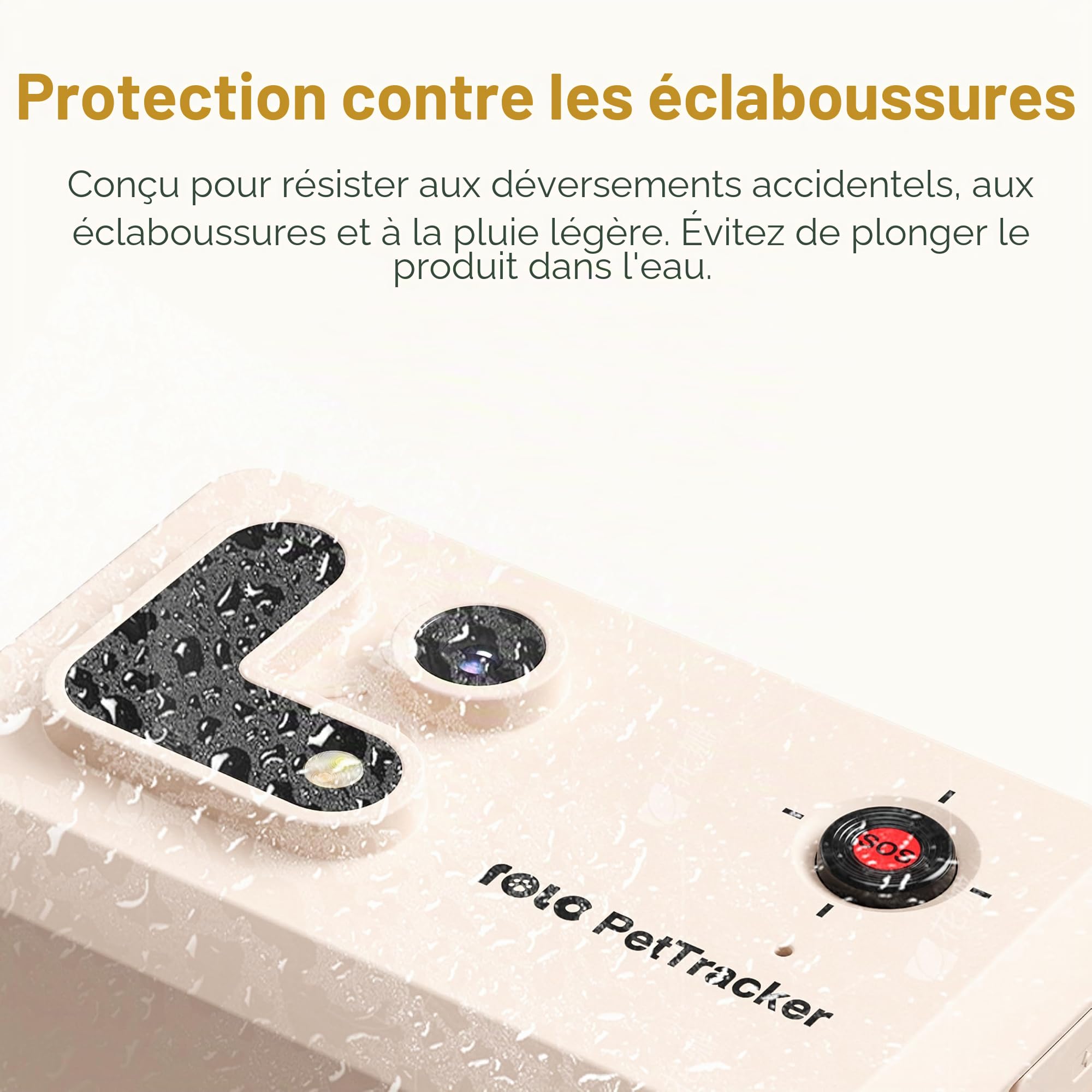 ROLA PetTracker | GPS pour chiens - Localisateur pour chiens avec GPS - Tracker d'activité - Couleur Blanc