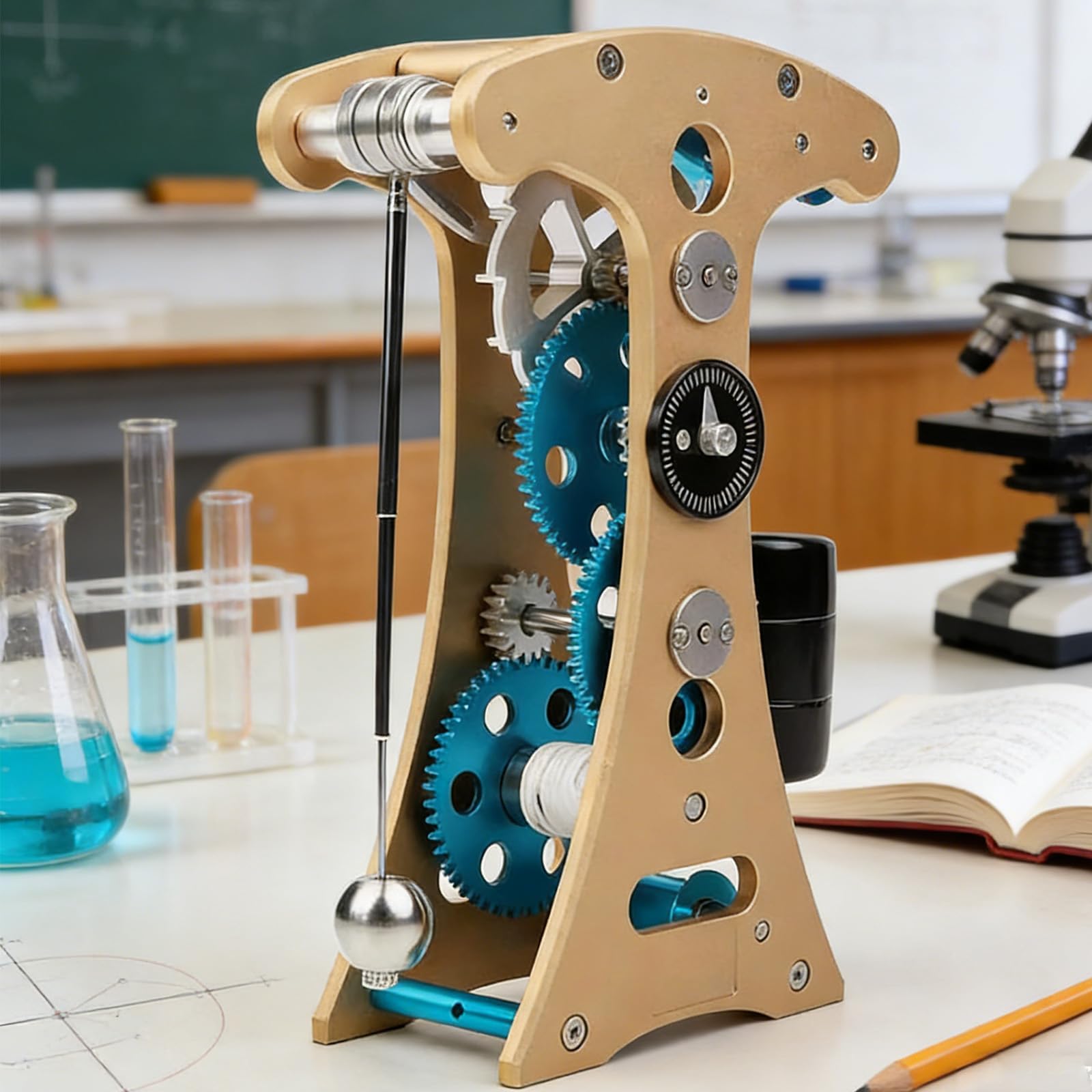 Kit de modélisme d'horloge à pendule, 91 pièces, facile à assembler, pour les amateurs de mécanique et de physique