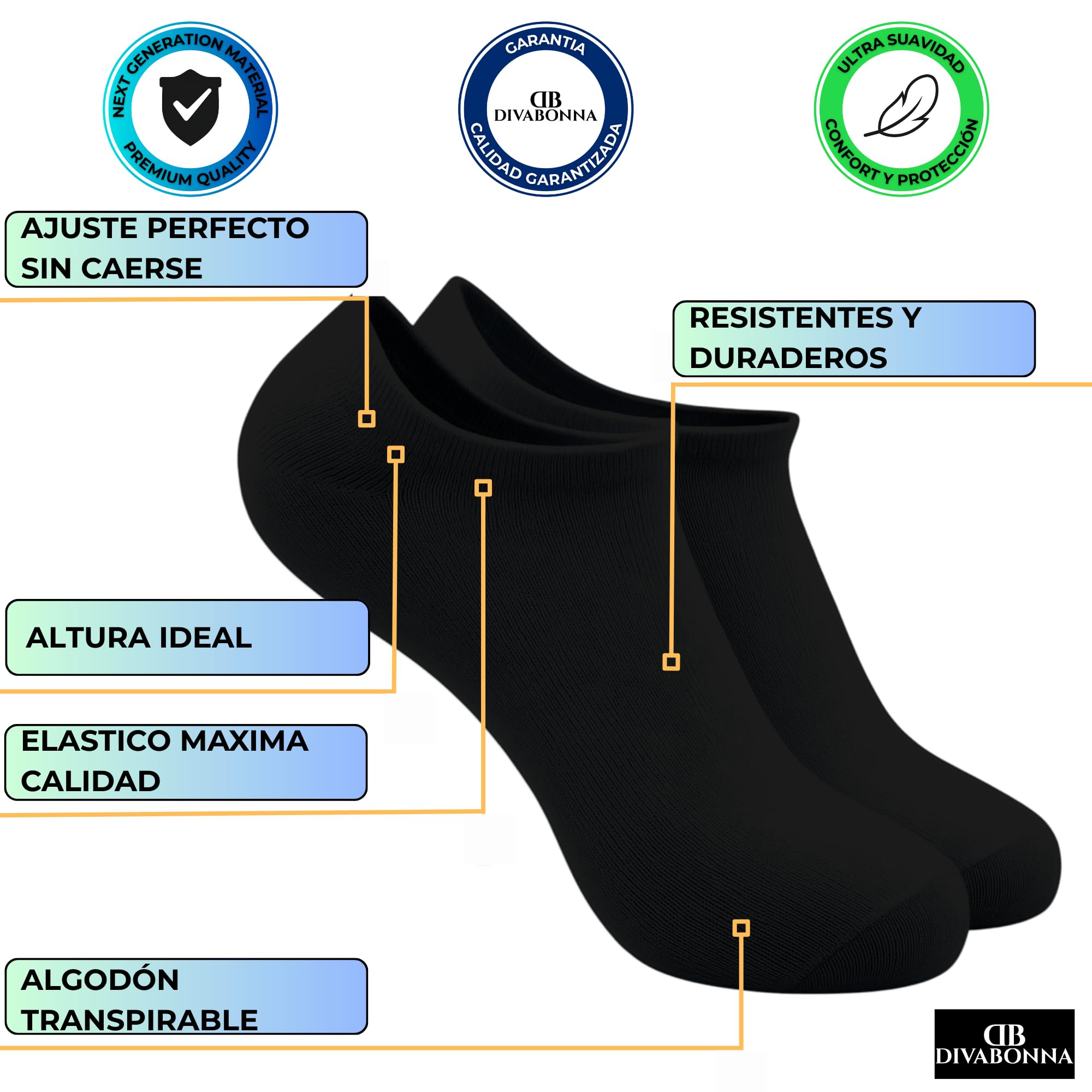 12 Pares Calcetines Tobilleros Hombre Mujer - Calcetines Cortos Hombre Mujer de Algodón Transpirable Suaves Cómodos Ajuste Sin Caerse y Duraderos