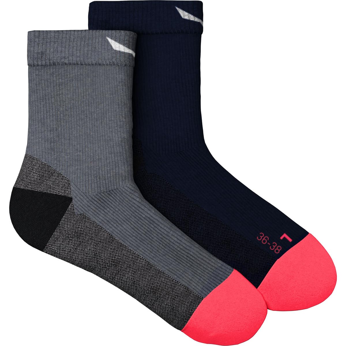 Salewa Mtn Trn Am W Qrt Sock, Grey Melange, 39-41, Female
