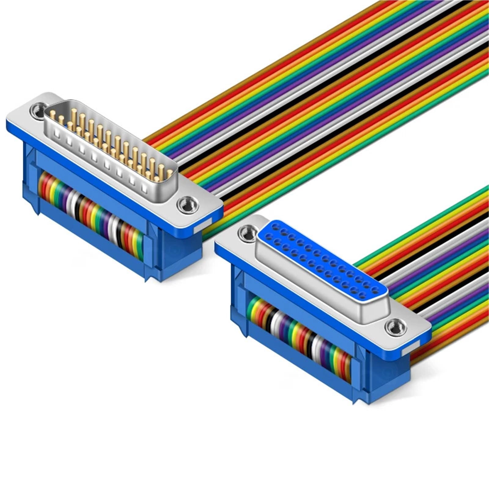 Cable plano DIDC DB25 Pin DIDC-25P Conector macho hembra plano DR25 COM(5M,M to M)