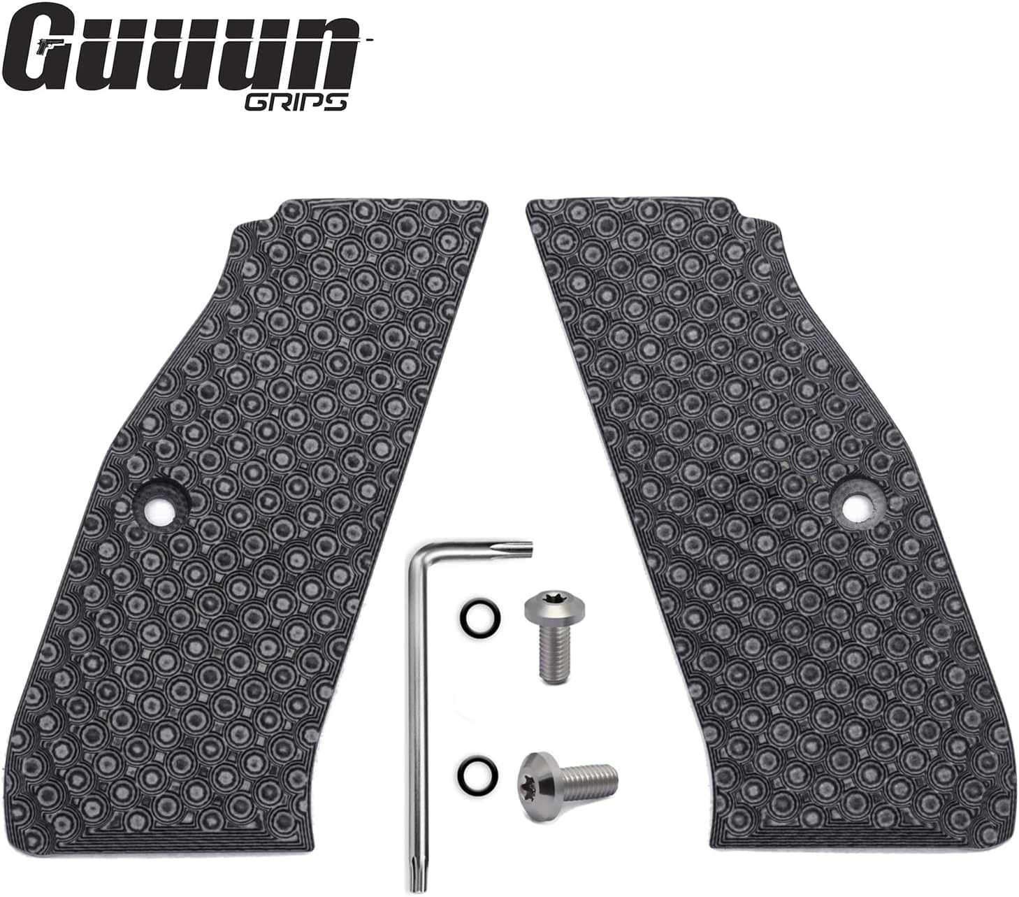 Guuun G10 Grips for CZ Shadow 2 / CZ-75 Palm Swell Tactical Dimple Texture