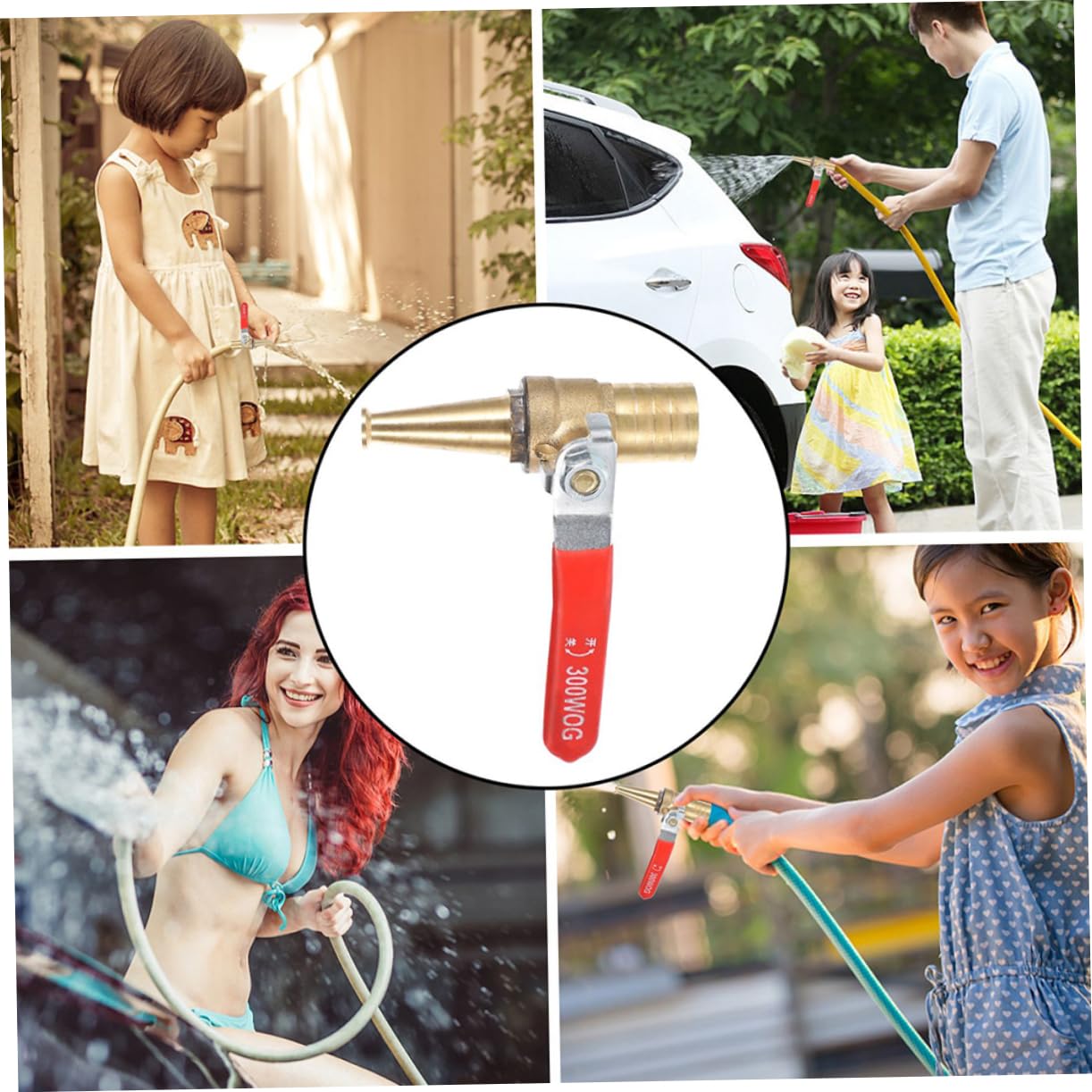 BESPORTBLE 4pezzi Ugello Per Tubo Da Giardino Ad Alta Pressione Accessorio Per Lavaggio Auto Ugello Per Irrigazione e Pulizia Esterni Design Resistente e Facile Da Installare