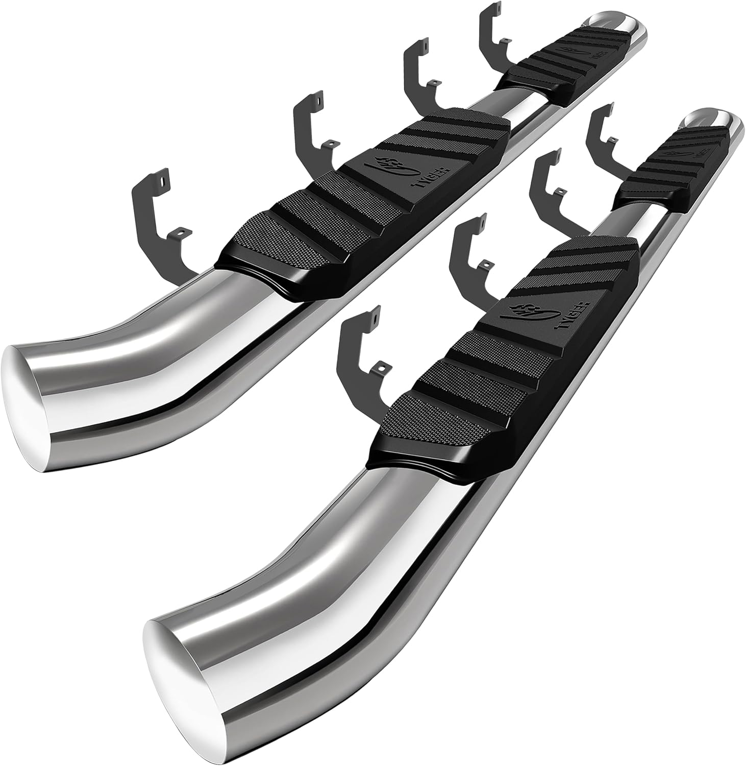 Tyger Auto 3.5" Rider Running Boards Compatible with 2019-2026 Chevy Silverado GMC Sierra 1500; 2020-2026 2500 3500HD | Crew Cab | TG-SS2C35067 | Side Step Rail Nerf Bars
