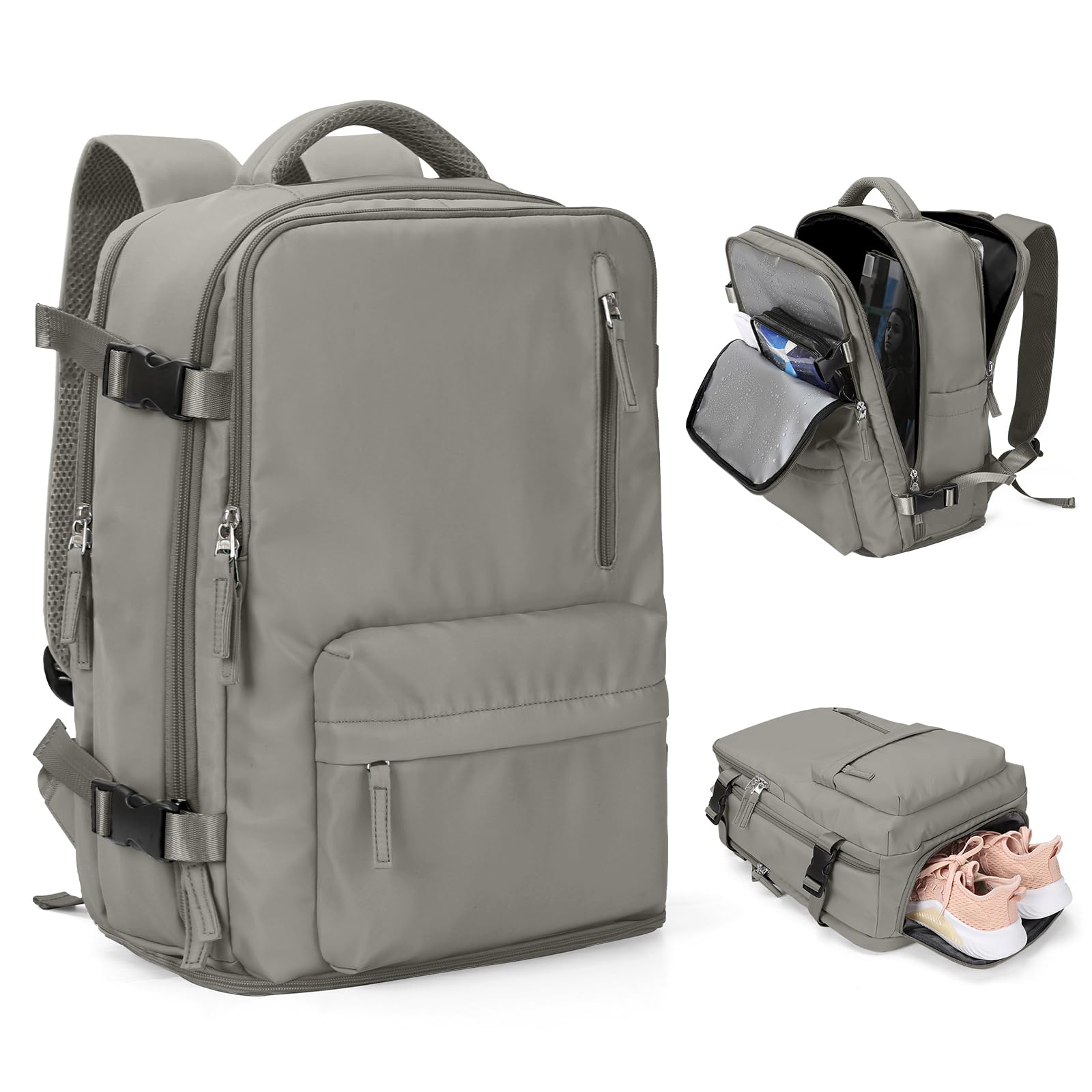 SZLX Vacuum Backpack Travel with Pump Travel Backpack Women Men Cabin Bags Flight Approved Carry-on Personal Item Travel Bag