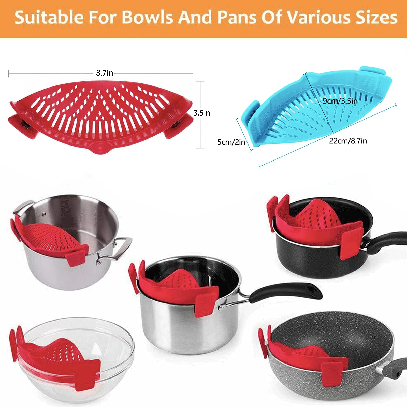 D'Emilia - Colino da cucina in acciaio inox, scolapasta per alimenti a rete fine per pasta, verdure, setaccio per farina in 3 diverse misure (18 cm) | Leroy Merlin