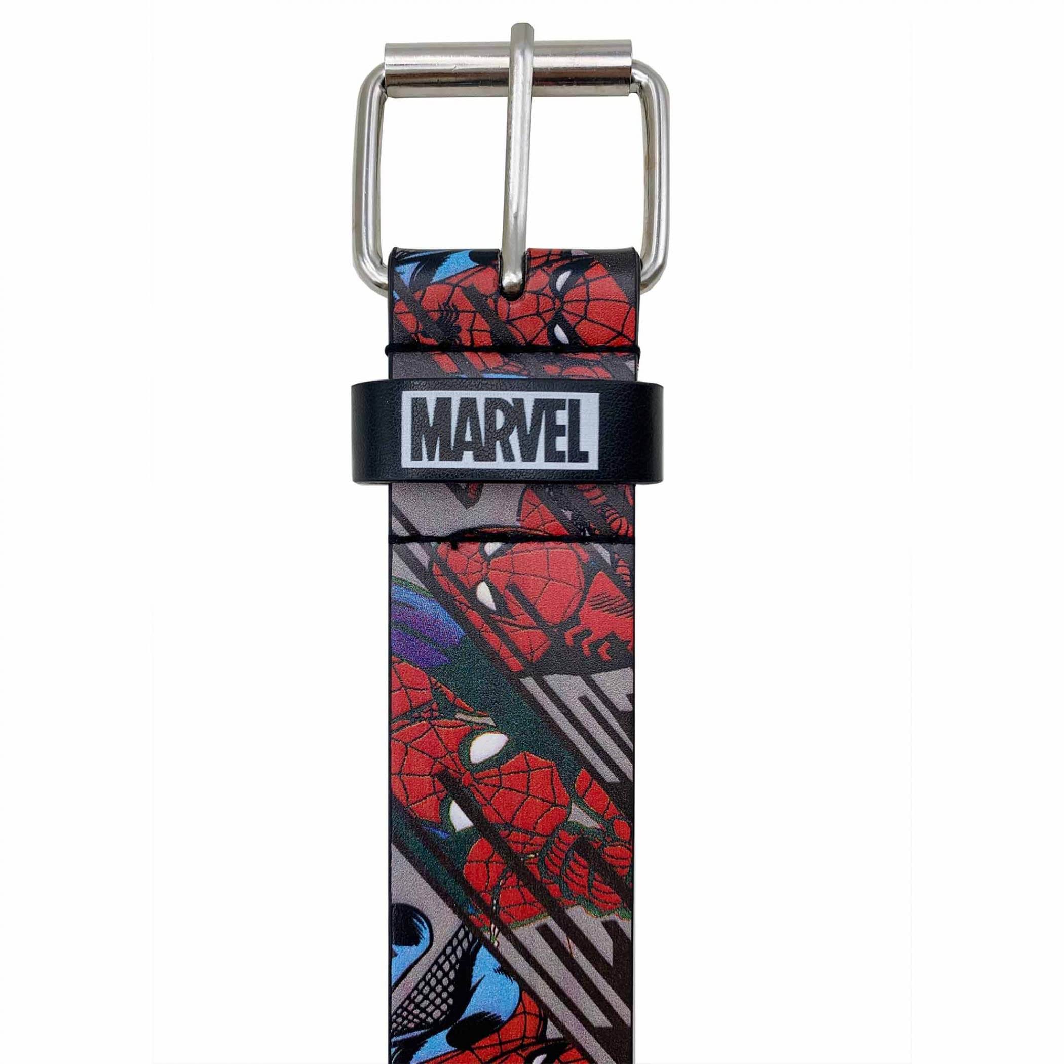 RGA Leatherworks Spider-Man Retro Comic Belt (Multicolor, Small-Medium)