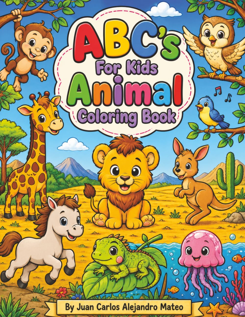 ABC's For Kids Animal Coloring Book