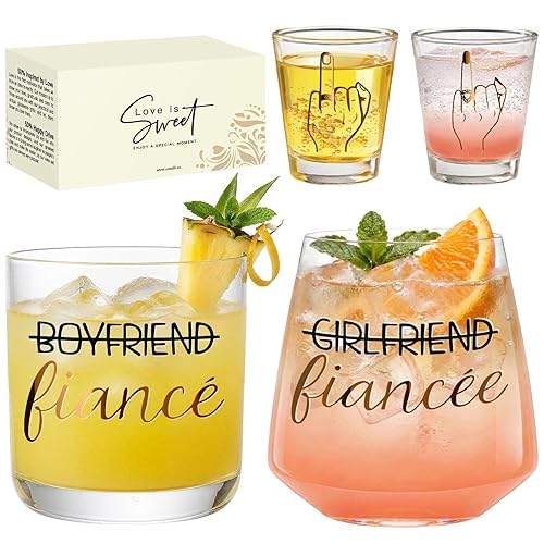 4Pcs Engagement gifts for couples Ring Finger Wedding Funny Bride