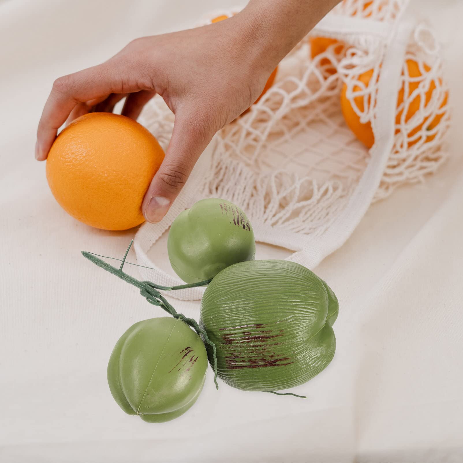 HOMSFOU 1 Bunch Artificial Coconut Fake Fruit Decorations Fruit Photo Props Hawaiian Decorations Artificial Plants Jungle Decorations Coconut Adornments Plastic Banquet Roast Pig Vegetable