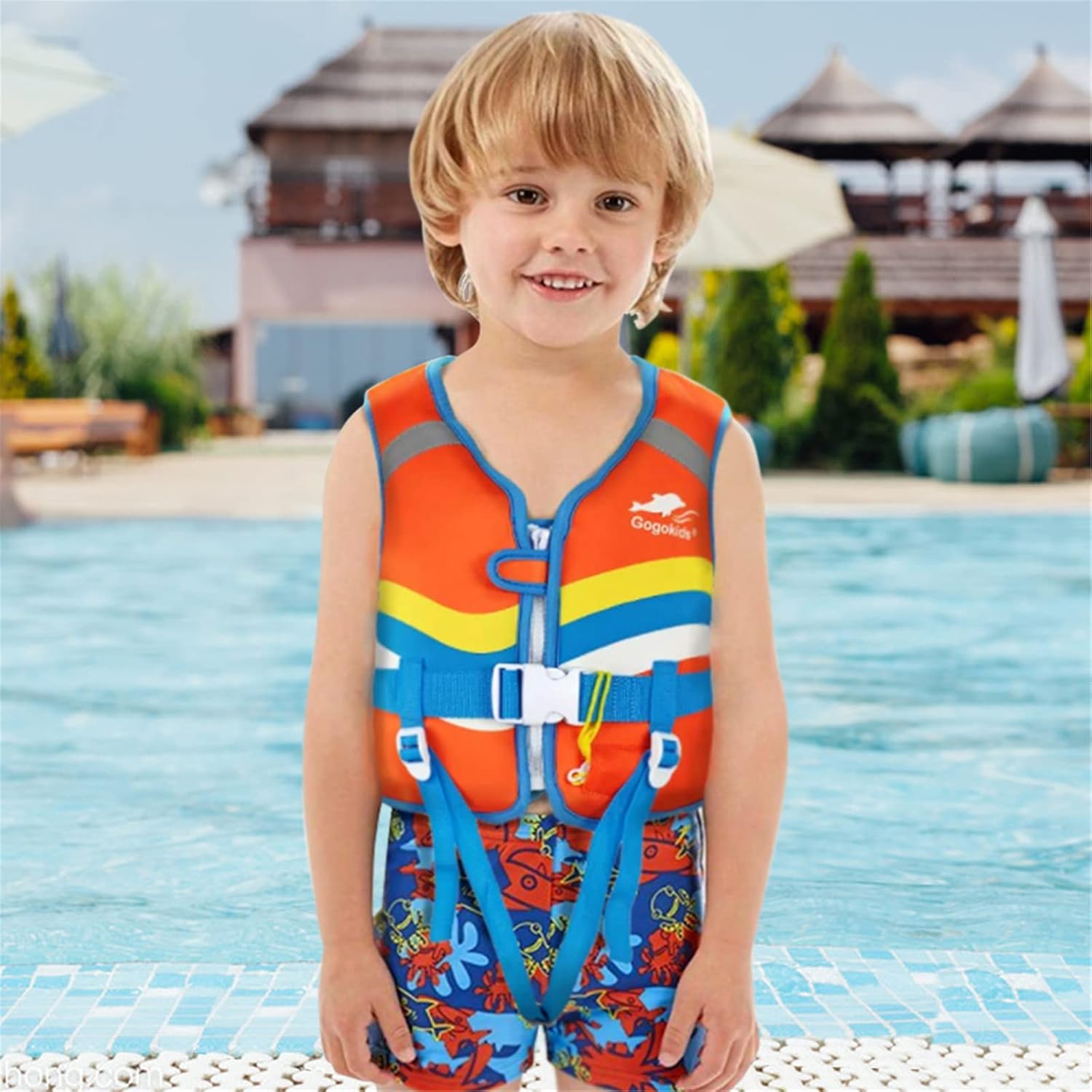 Kids Swim Vest Float Jacket for 29-48 lbs Toddler, Swimming Pool Aid Floats for 2-6 Years Boys and Girls,Children Swimwear with Emergency Whistle & Adjustable Safety Strap,Children Puddle As A Jumper : Sports & Outdoors