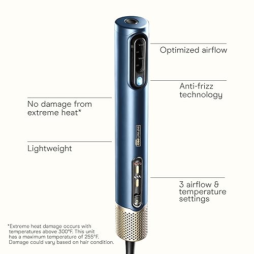 Miniatura 2 de Infiniti PRO by CONAIR DigitalAIRE - Secador de pelo, alisador y estilizador, secador de pelo digital todo en uno, incluye 4 accesorios de alto