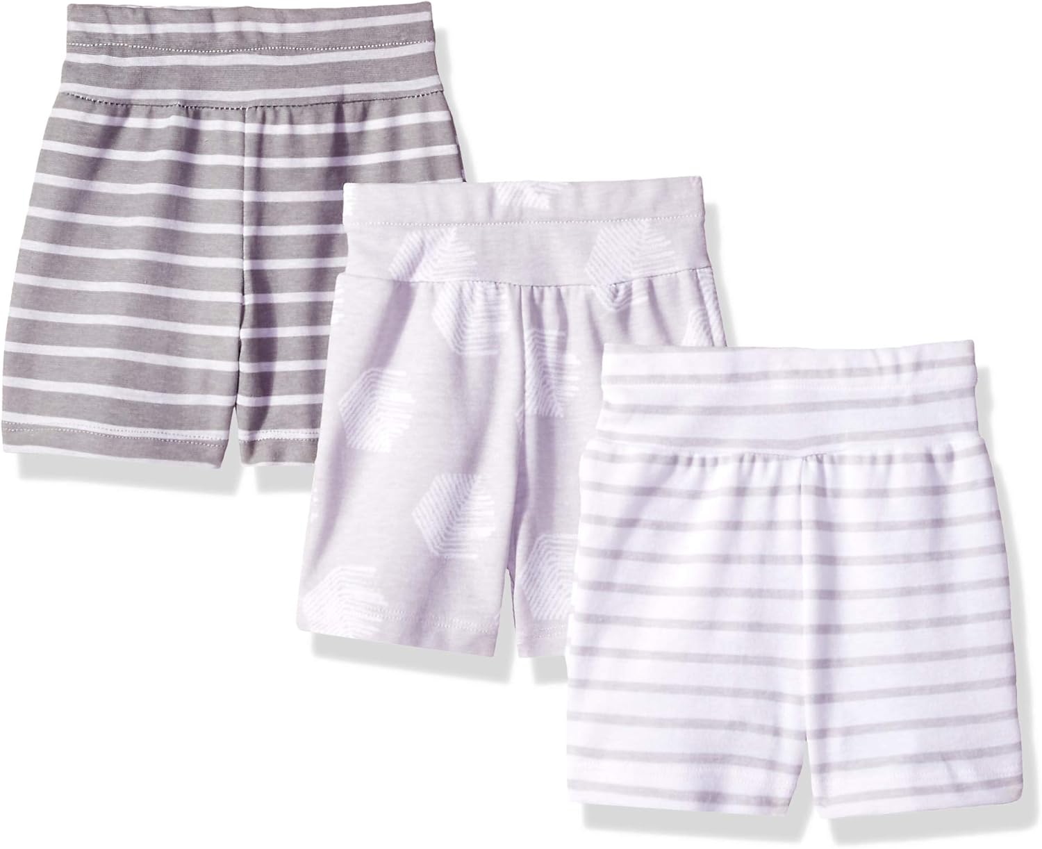 Hanes unisex-baby Shorts, Ultimate Flexy Knit, Baby & Toddler, 3-pack