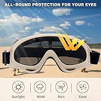 Vista 3 de Máscara de Airsoft con Gafas, Máscara de Malla Plegable de Media Cara con Protección para los Oídos para Paintball, Tiro, Cosplay, Juego CS