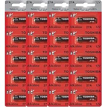 TOSHIBA Alkaline 27A GP27A MN27 A27BP 12 Volt Battery 20 Batteries
