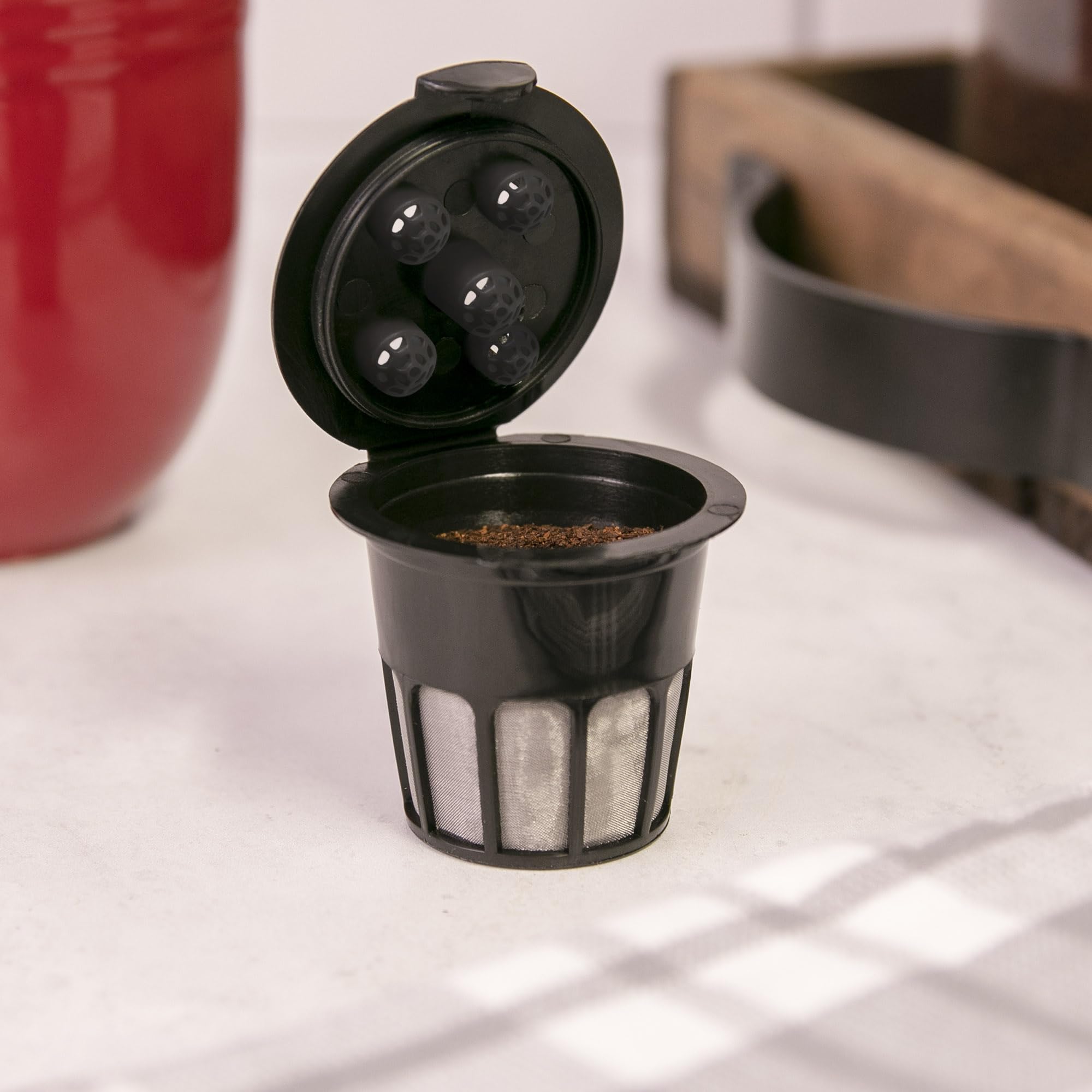 Perfect Pod Cafe Supreme Taza de filtro de café reutilizable de una sola porción | Compatible con cafetera Keurig K Supreme