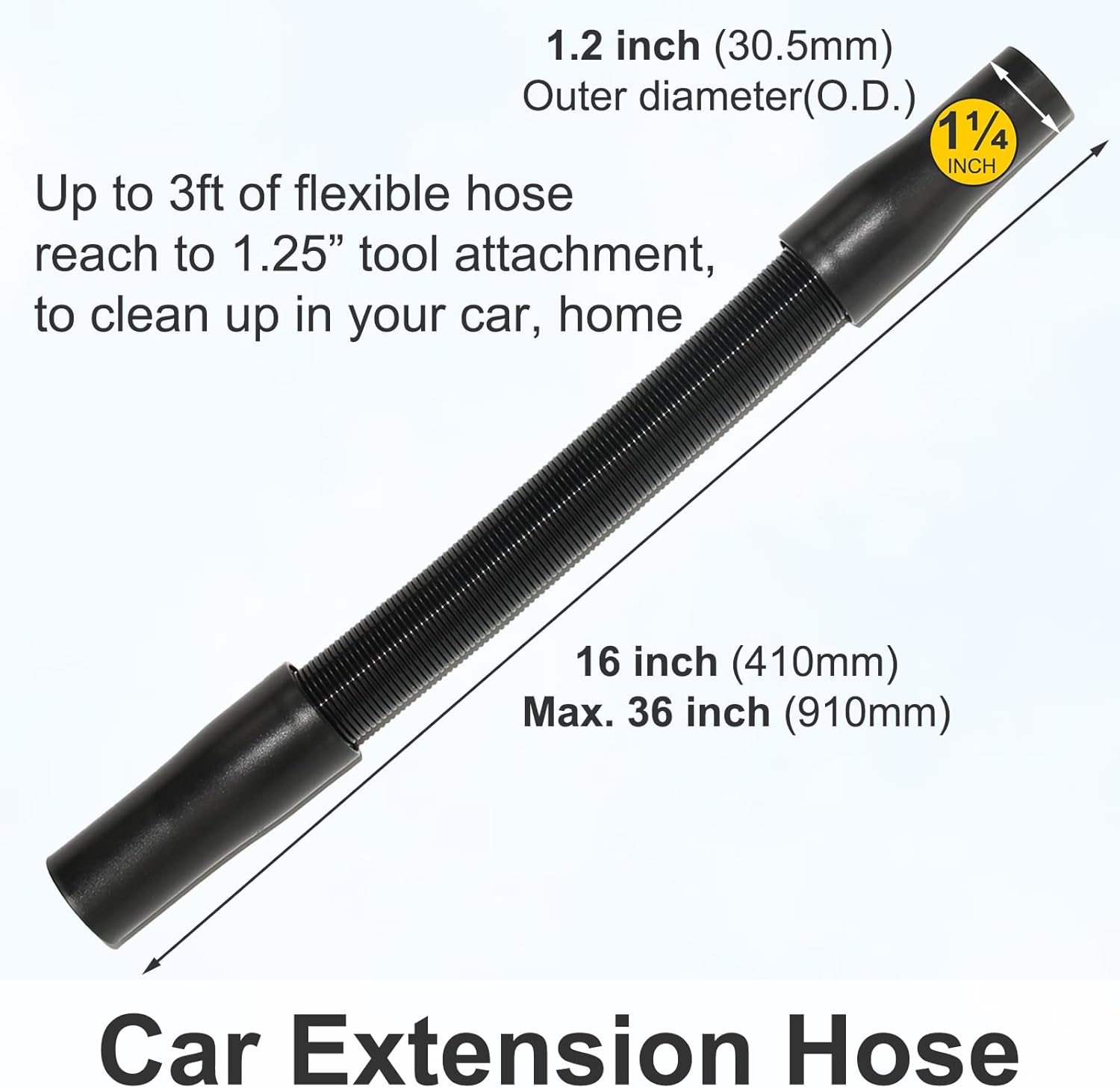 Dusting Brush Vacuum Attachments for 1-7/8" 1-1/4" 1-3/8" Shopvac Wet Dry Vacs, Extension Hose Crevice Tool Nozzle Multi-Tools Shop Vac Accessories (Cleaning Tool, Vac Hose Adapters)