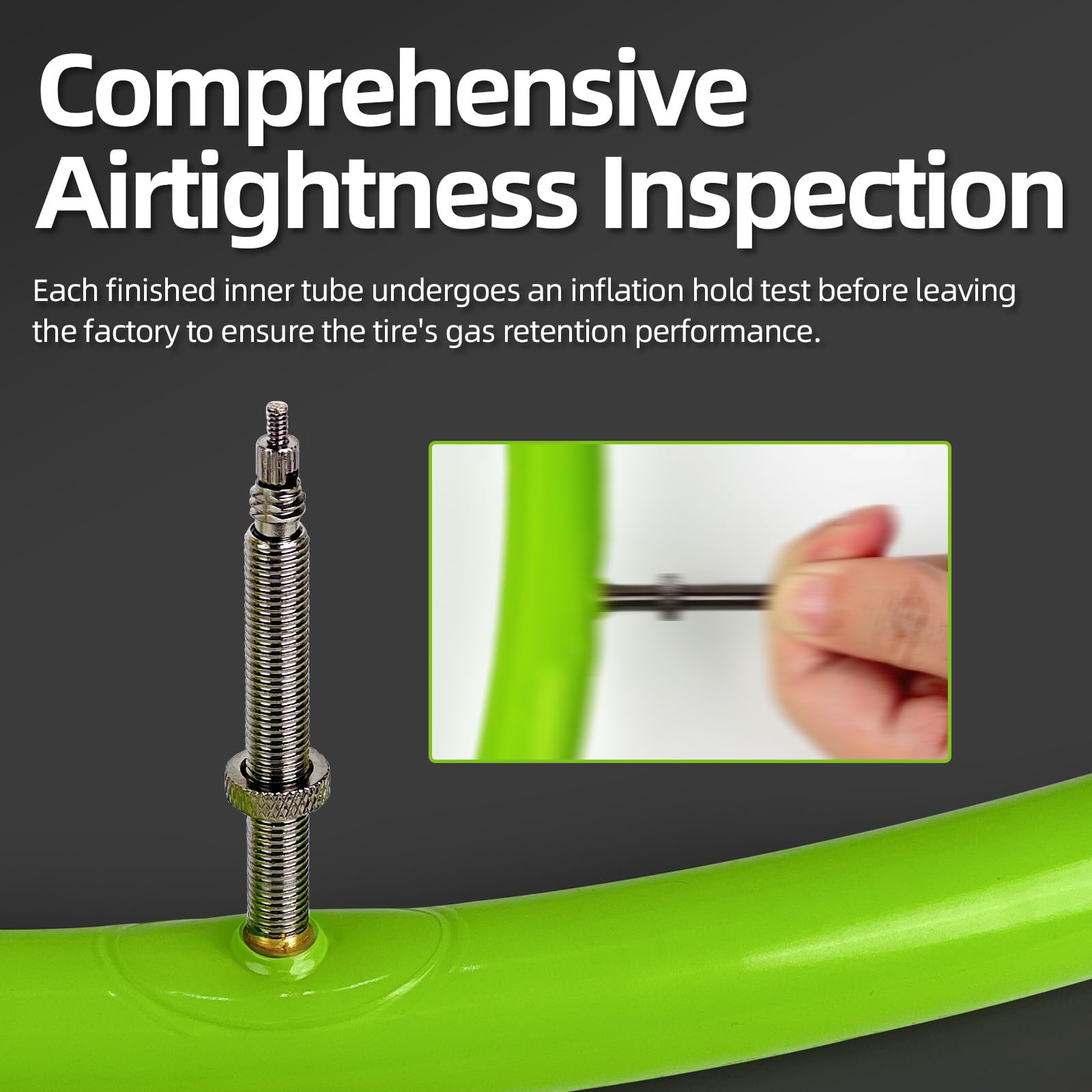 CYCLAMI Camera d'aria in TPU da 1/2 pezzi per bici da strada, adatta per 700 x 23/25/28/30/32c, 38g Camera d'aria in TPU da 28 pollici,valvola in metallo: 45/60/80 mm - 5