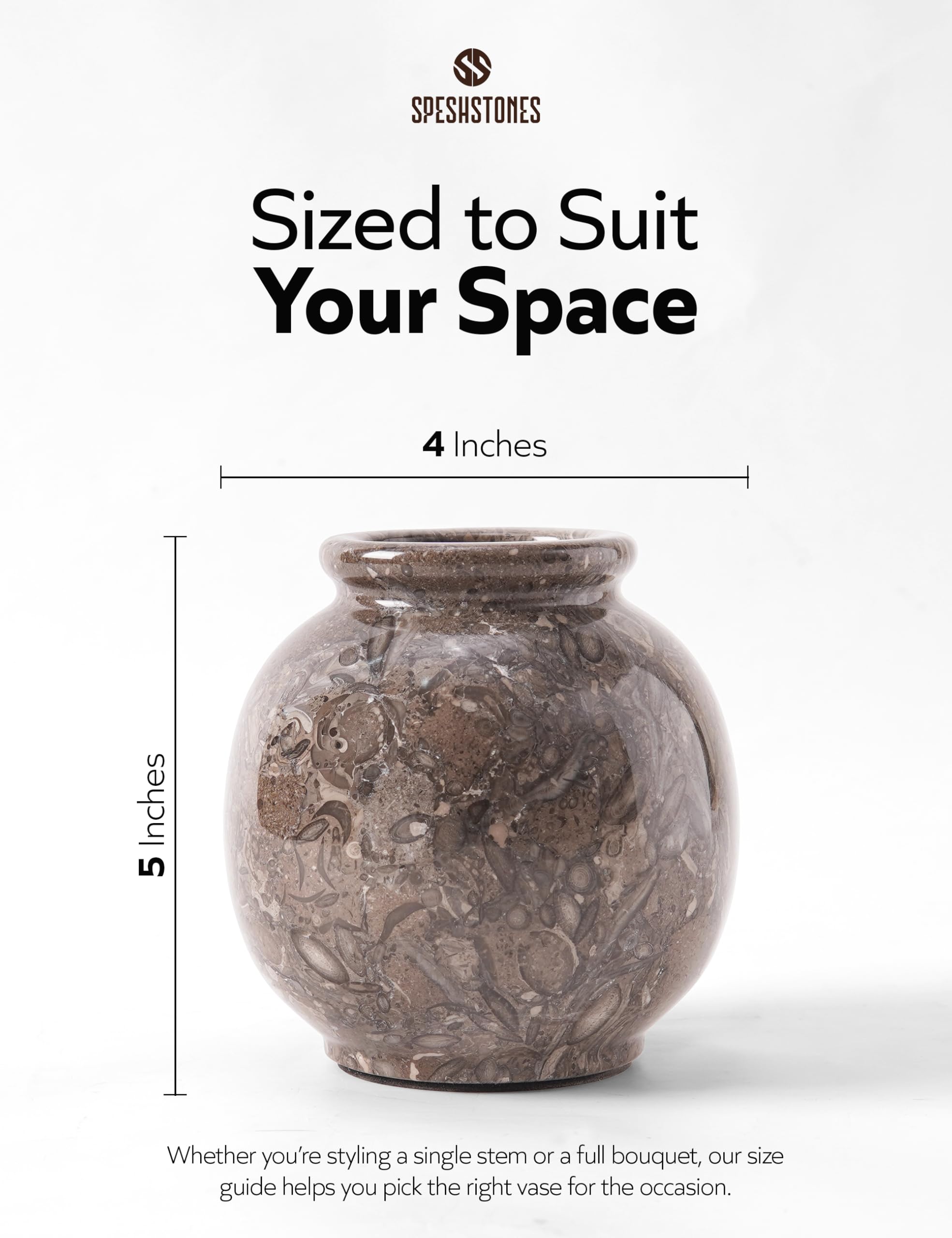 花瓶　大理石　高さ：20.6cm程度 Amazon.co.jp: SPESHSTONES 大理石の花瓶 5インチ、ミニつぼみ花瓶
