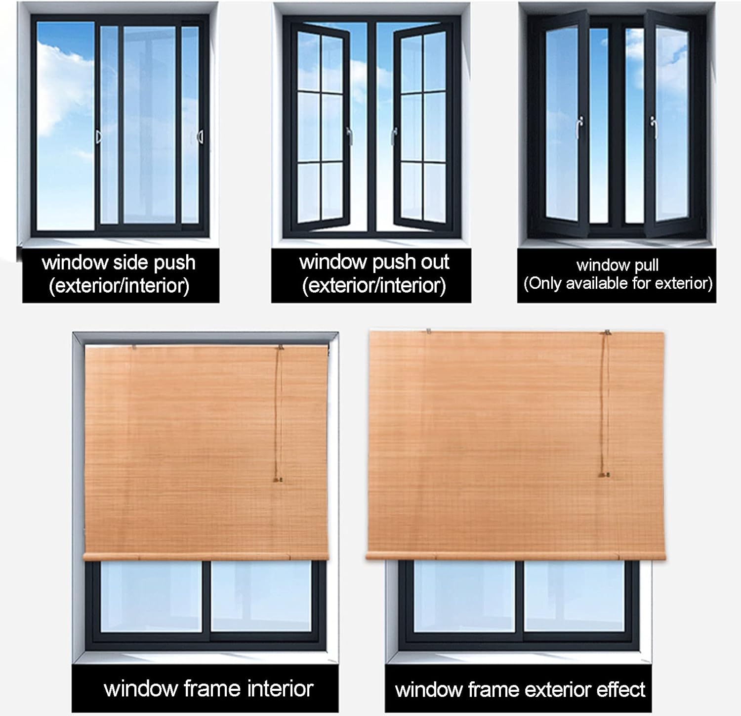 竹のブラインド、ライトフィルタリングロールアップブラインド、ロールアップシェードブラインドポーチパティオシェードエクステリアローラー