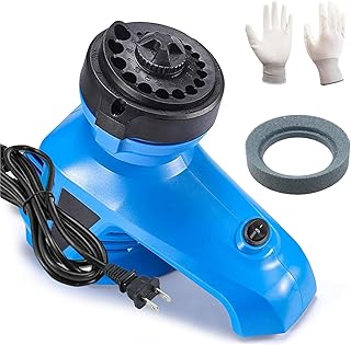 Drill Bit Sharpener for All Bits (1/8-15/32inch) Multipurpose Drill Bit Grinding Sharpener for Twist Bits 130° Standard Drill Bits Sharpener Machine Grinder with a grinding wheel