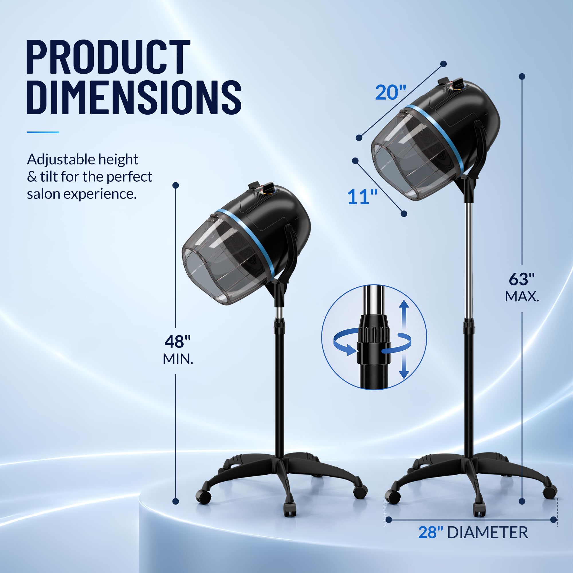 Amazon.com : JupiterForce Professional Hooded Floor Hair Dryer